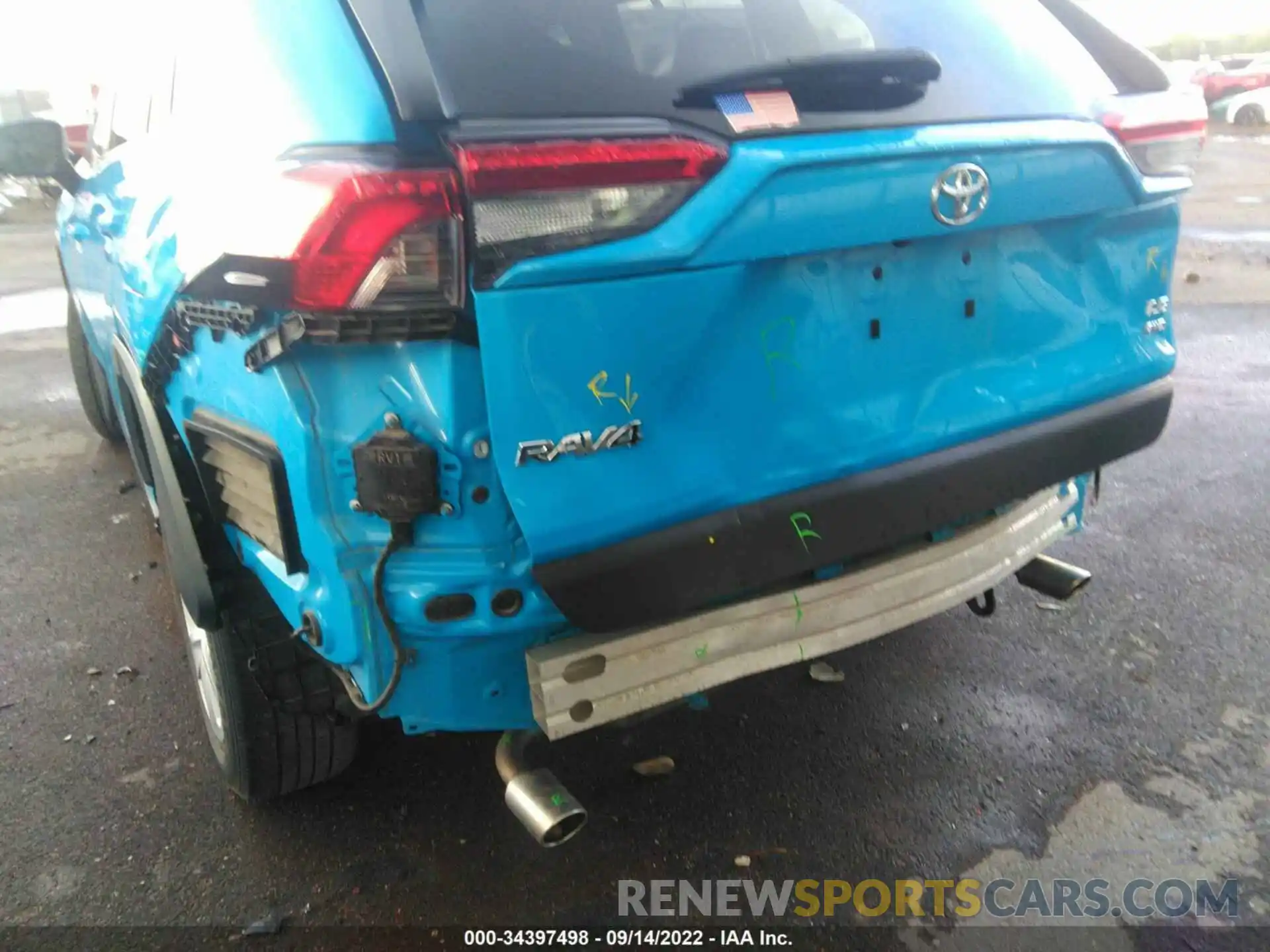 6 Photograph of a damaged car JTMG1RFV9KD500088 TOYOTA RAV4 2019