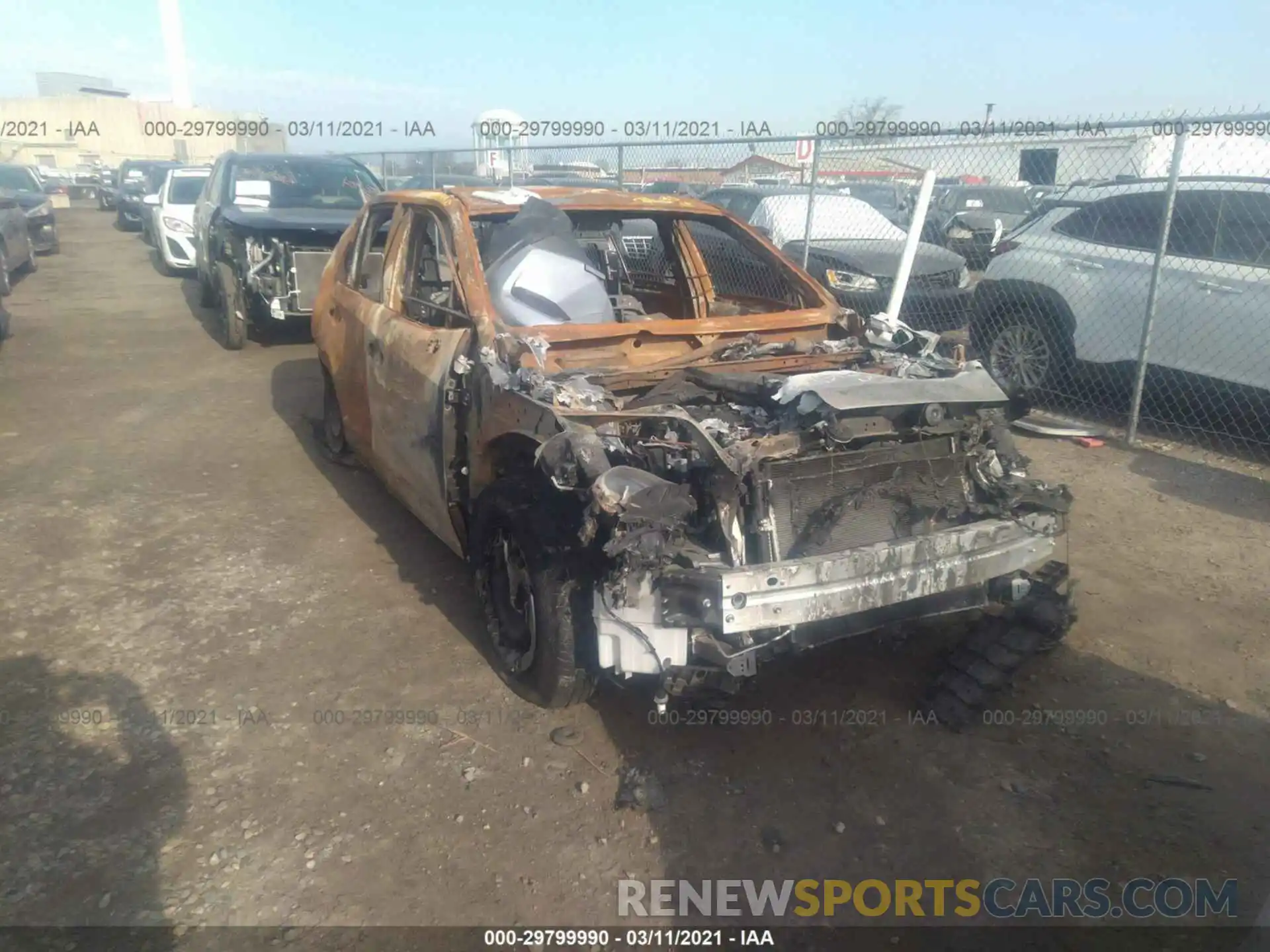 1 Photograph of a damaged car JTMG1RFV9KD509759 TOYOTA RAV4 2019