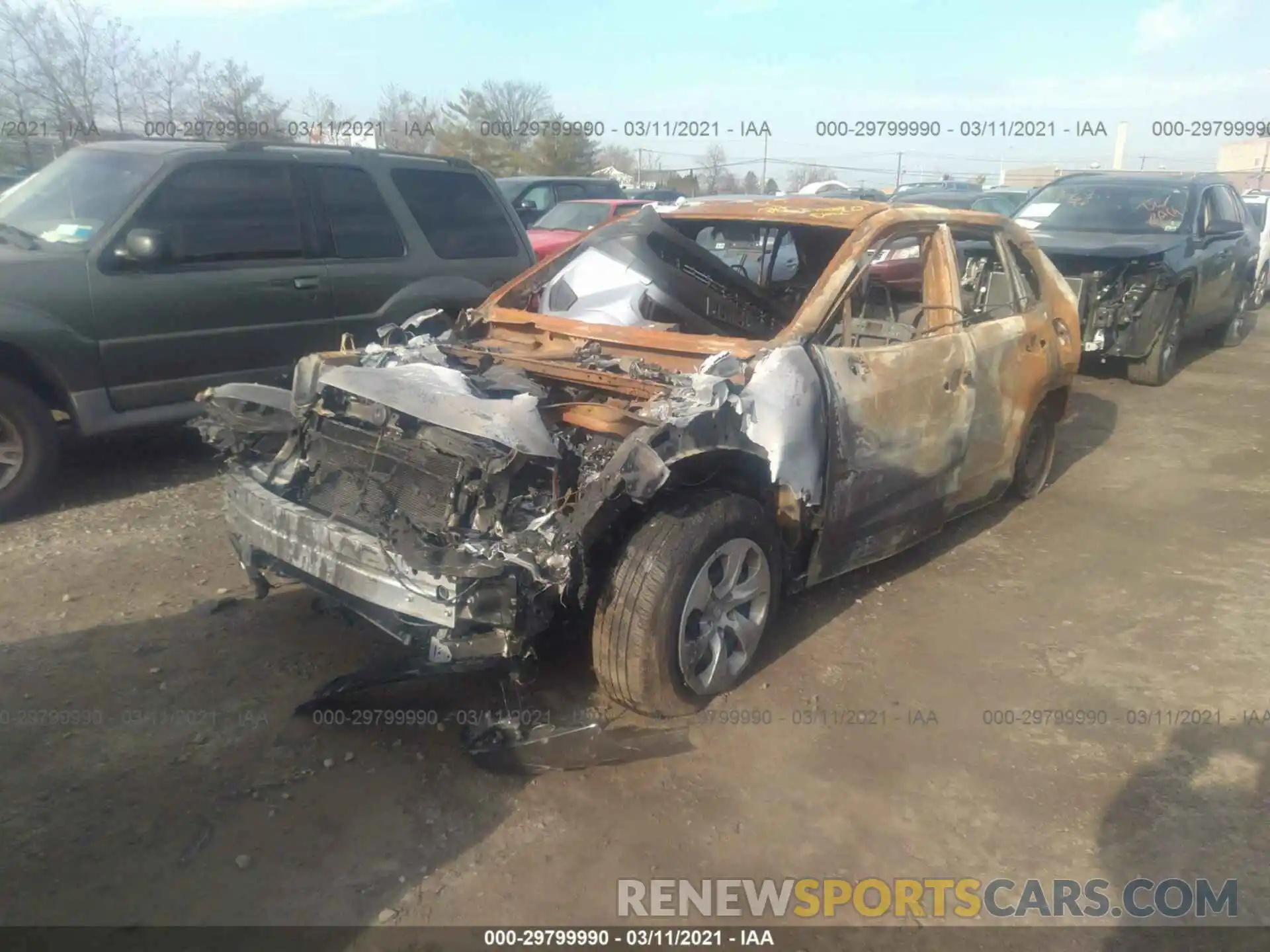 2 Photograph of a damaged car JTMG1RFV9KD509759 TOYOTA RAV4 2019