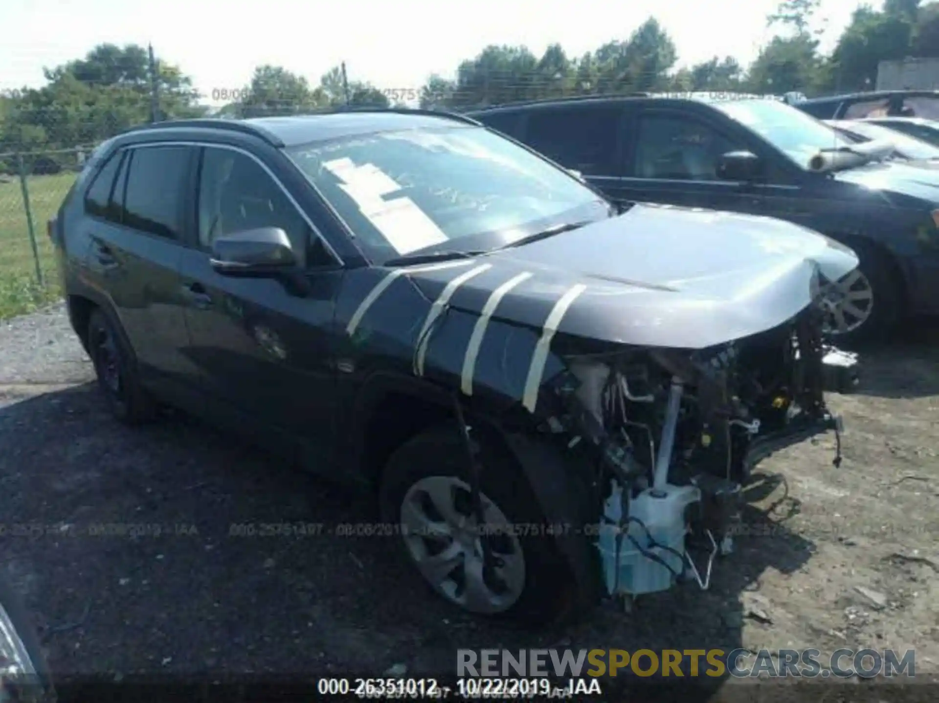 1 Photograph of a damaged car JTMG1RFV9KD514296 TOYOTA RAV4 2019