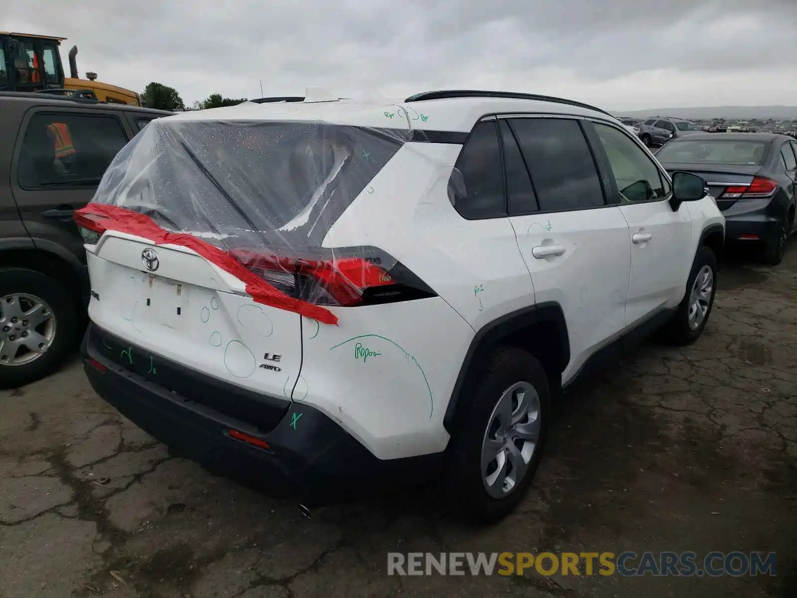 4 Фотография поврежденного автомобиля JTMG1RFV9KJ012177 TOYOTA RAV4 2019