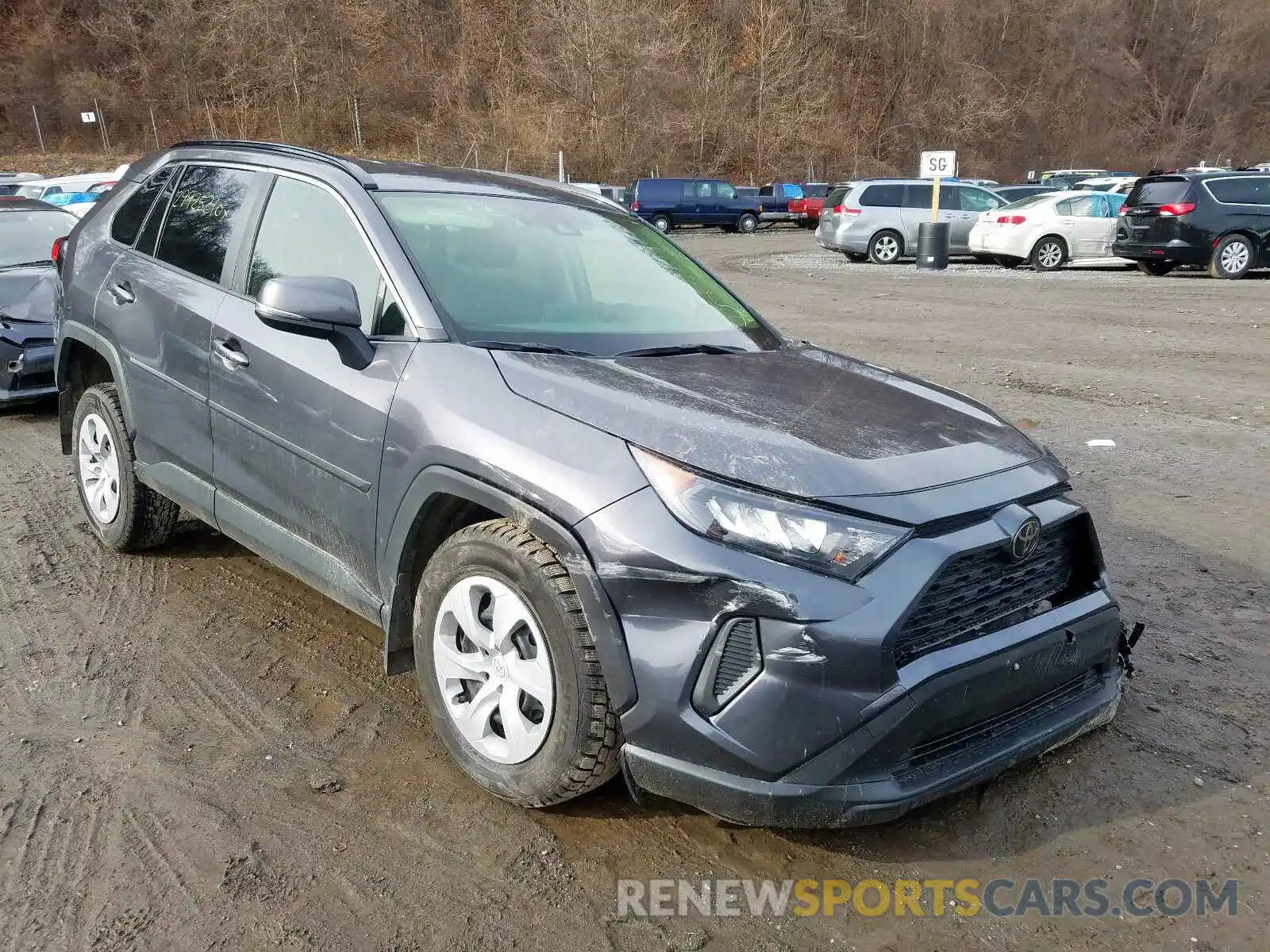 1 Photograph of a damaged car JTMG1RFVXKD003003 TOYOTA RAV4 2019