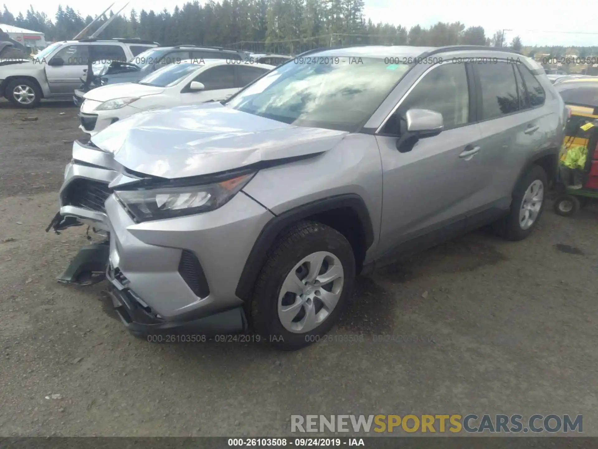 2 Photograph of a damaged car JTMG1RFVXKD014941 TOYOTA RAV4 2019