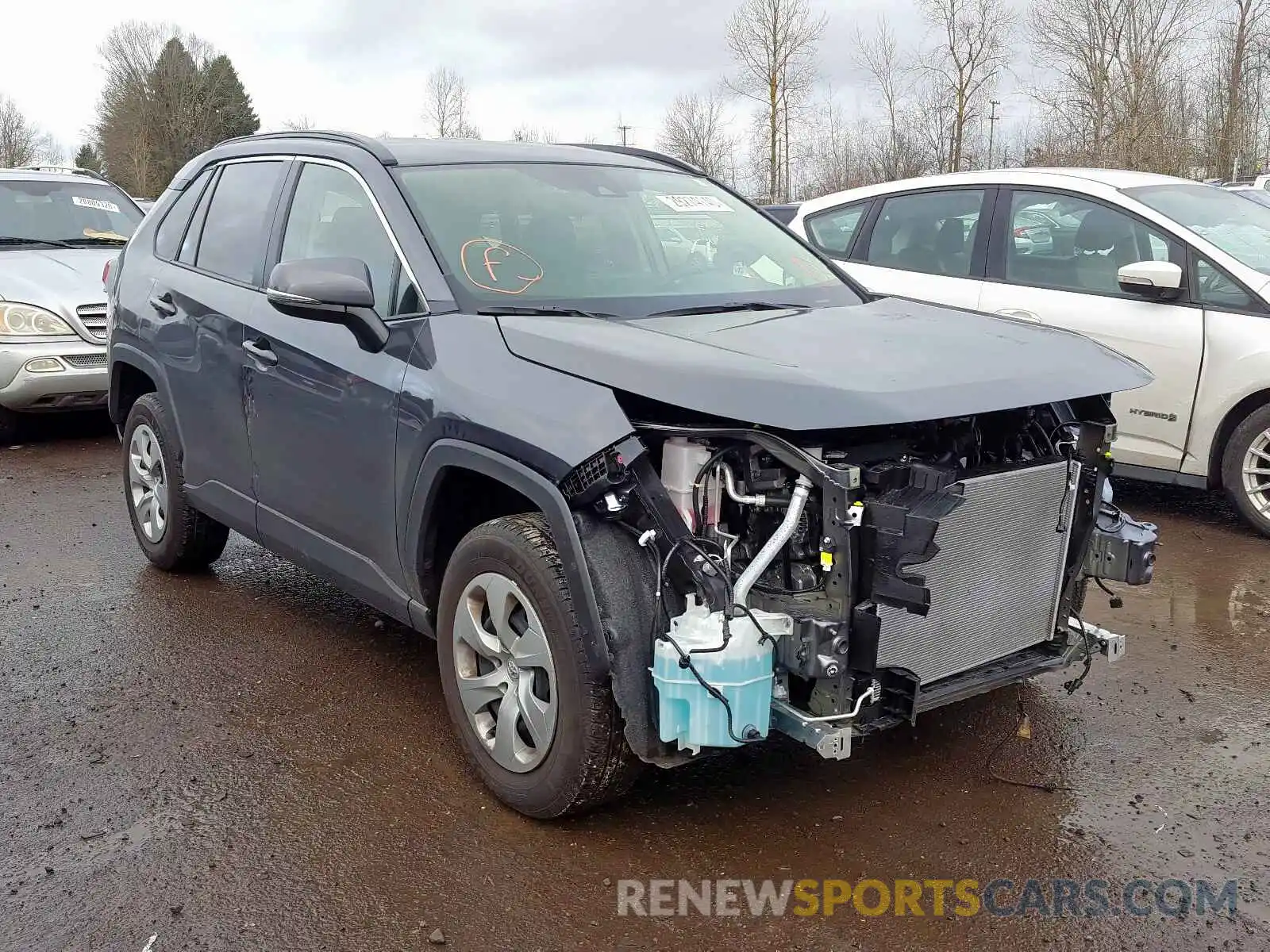 1 Photograph of a damaged car JTMG1RFVXKD030587 TOYOTA RAV4 2019