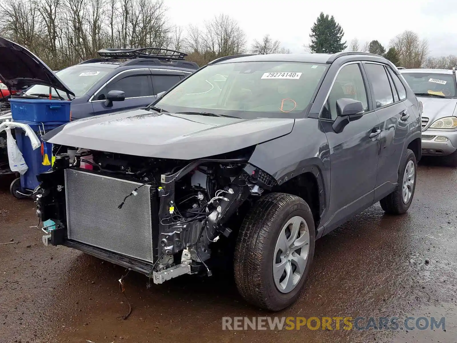 2 Photograph of a damaged car JTMG1RFVXKD030587 TOYOTA RAV4 2019