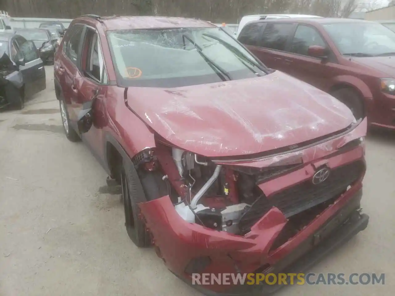 1 Photograph of a damaged car JTMG1RFVXKJ004167 TOYOTA RAV4 2019