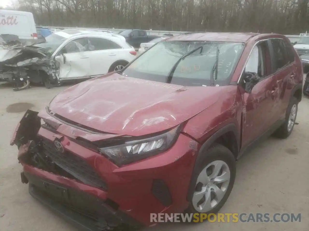 2 Photograph of a damaged car JTMG1RFVXKJ004167 TOYOTA RAV4 2019