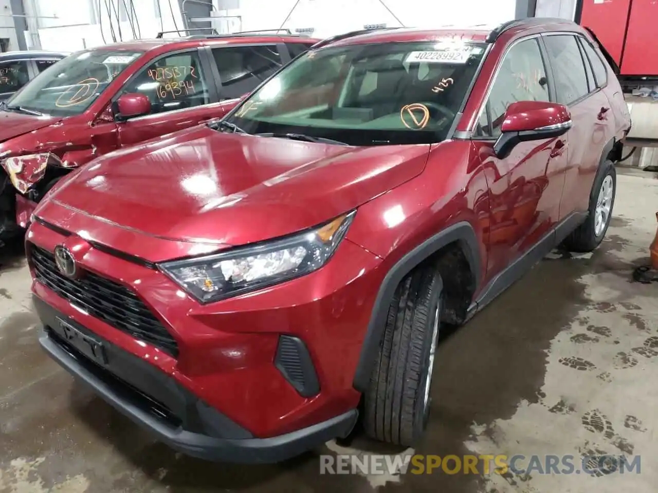 2 Photograph of a damaged car JTMG1RFVXKJ012639 TOYOTA RAV4 2019