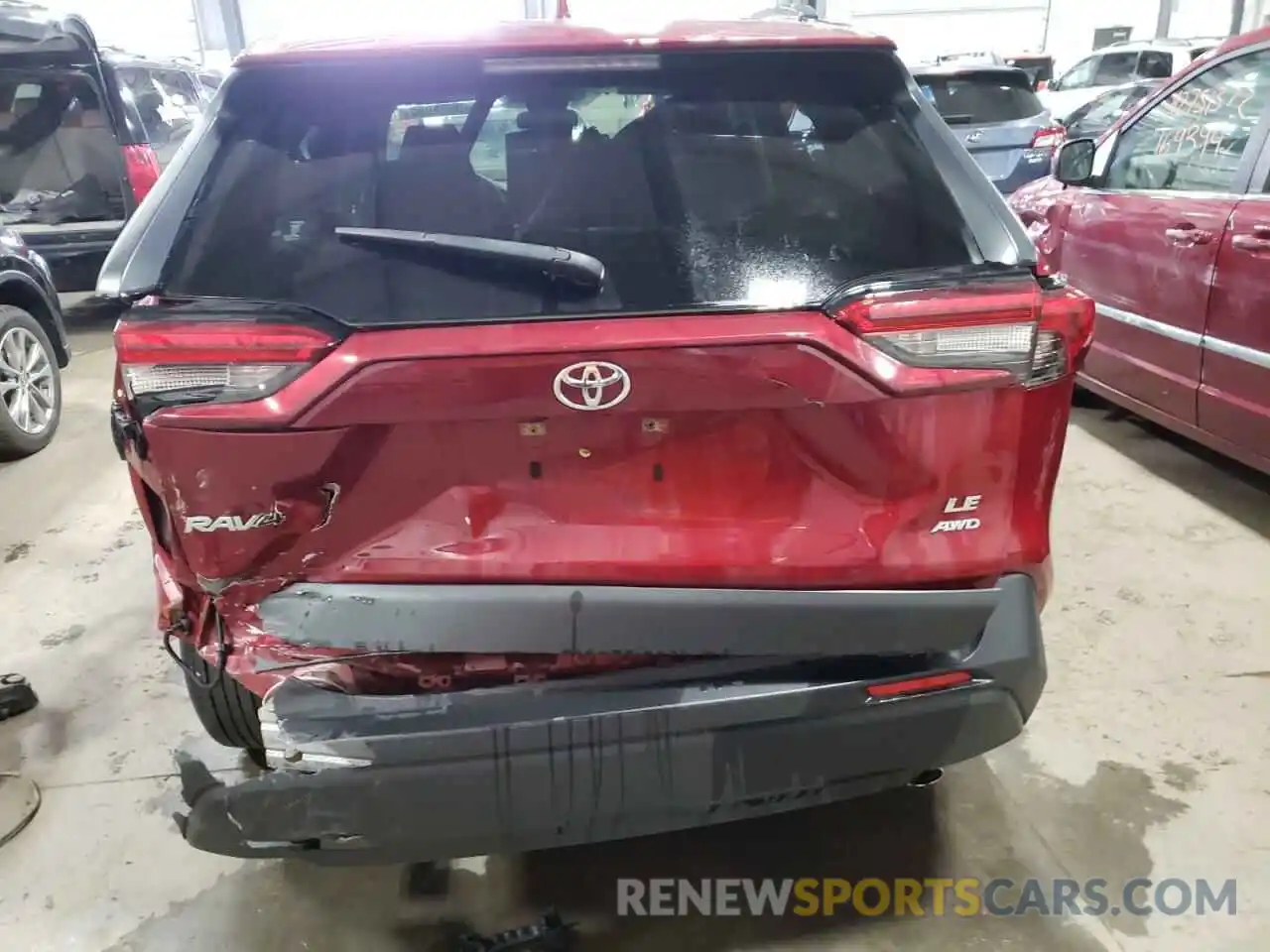 9 Фотография поврежденного автомобиля JTMG1RFVXKJ012639 TOYOTA RAV4 2019