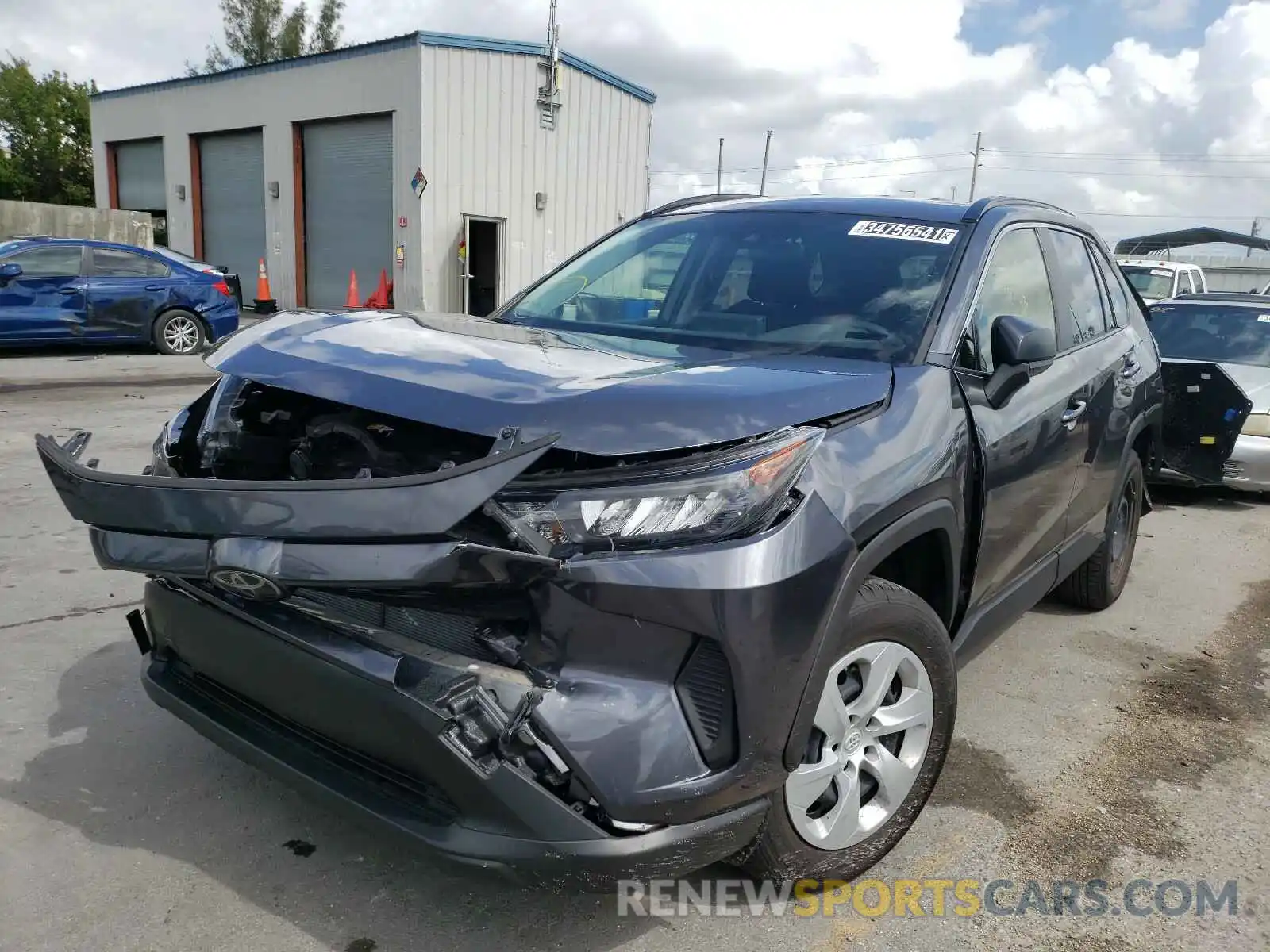 2 Photograph of a damaged car JTMH1RFV0KD006741 TOYOTA RAV4 2019