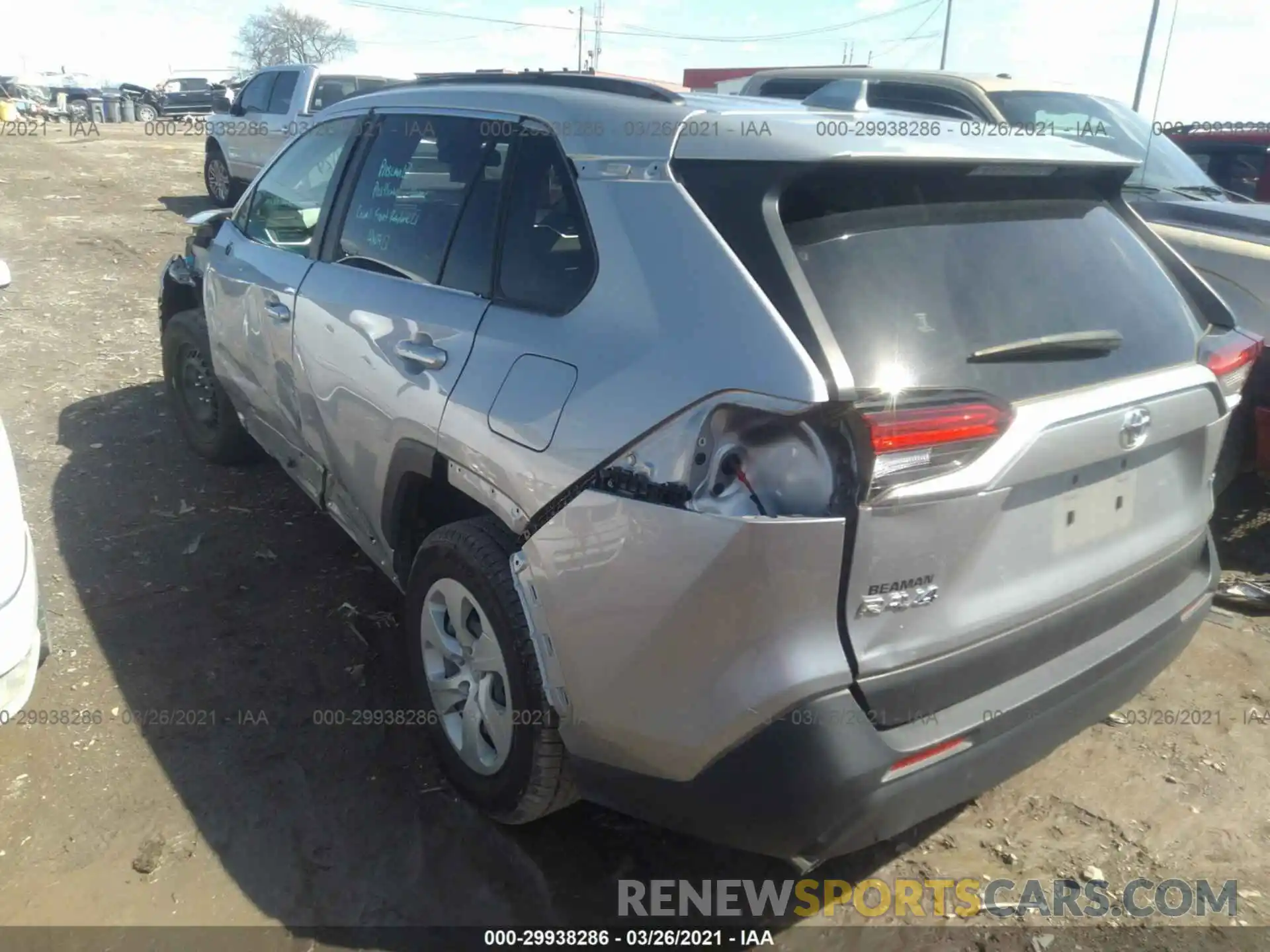 3 Фотография поврежденного автомобиля JTMH1RFV0KD015391 TOYOTA RAV4 2019