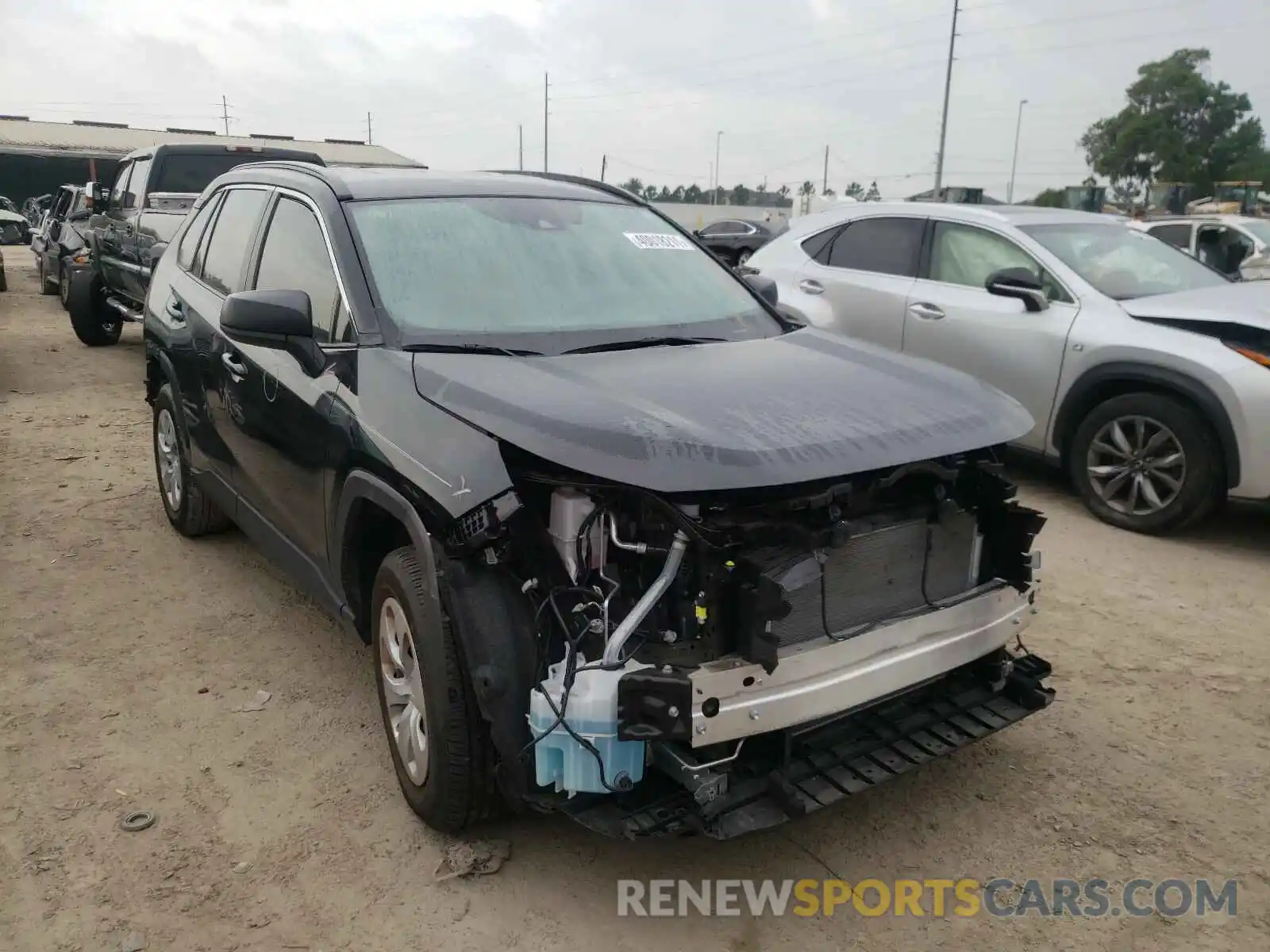 1 Photograph of a damaged car JTMH1RFV0KD028450 TOYOTA RAV4 2019