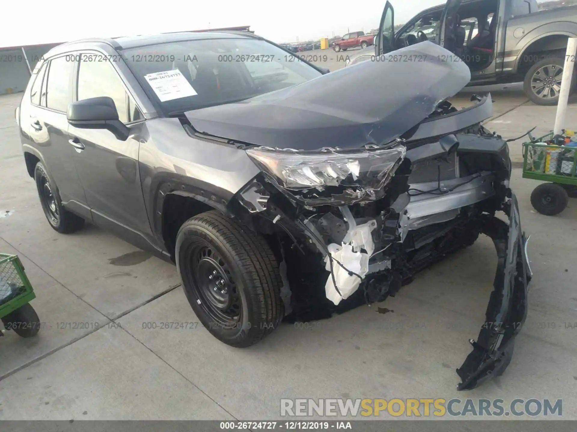 1 Photograph of a damaged car JTMH1RFV0KD040548 TOYOTA RAV4 2019