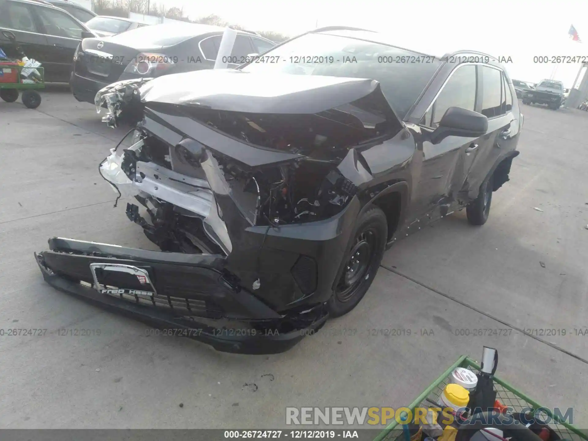 2 Photograph of a damaged car JTMH1RFV0KD040548 TOYOTA RAV4 2019