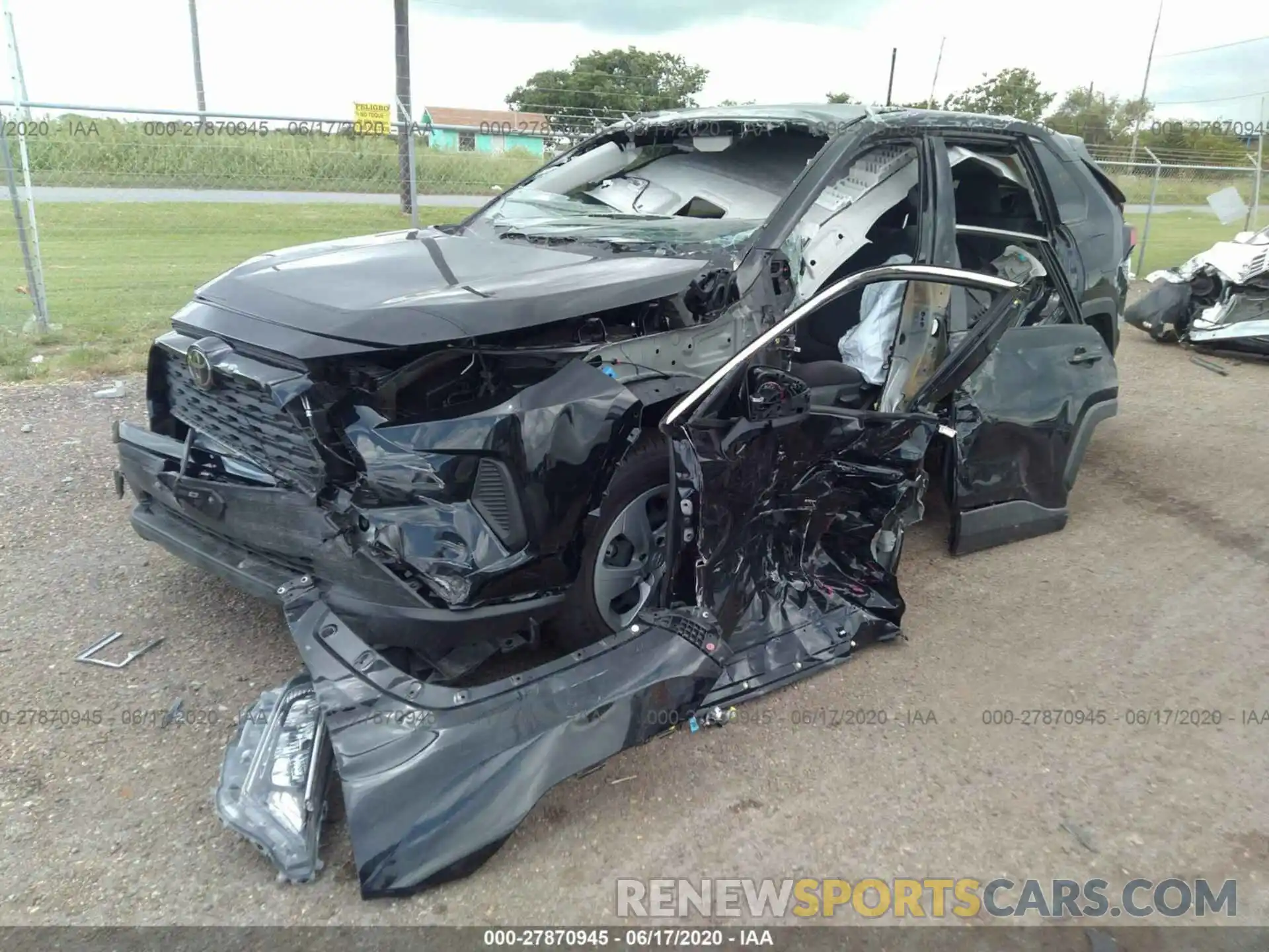 2 Photograph of a damaged car JTMH1RFV0KD041361 TOYOTA RAV4 2019