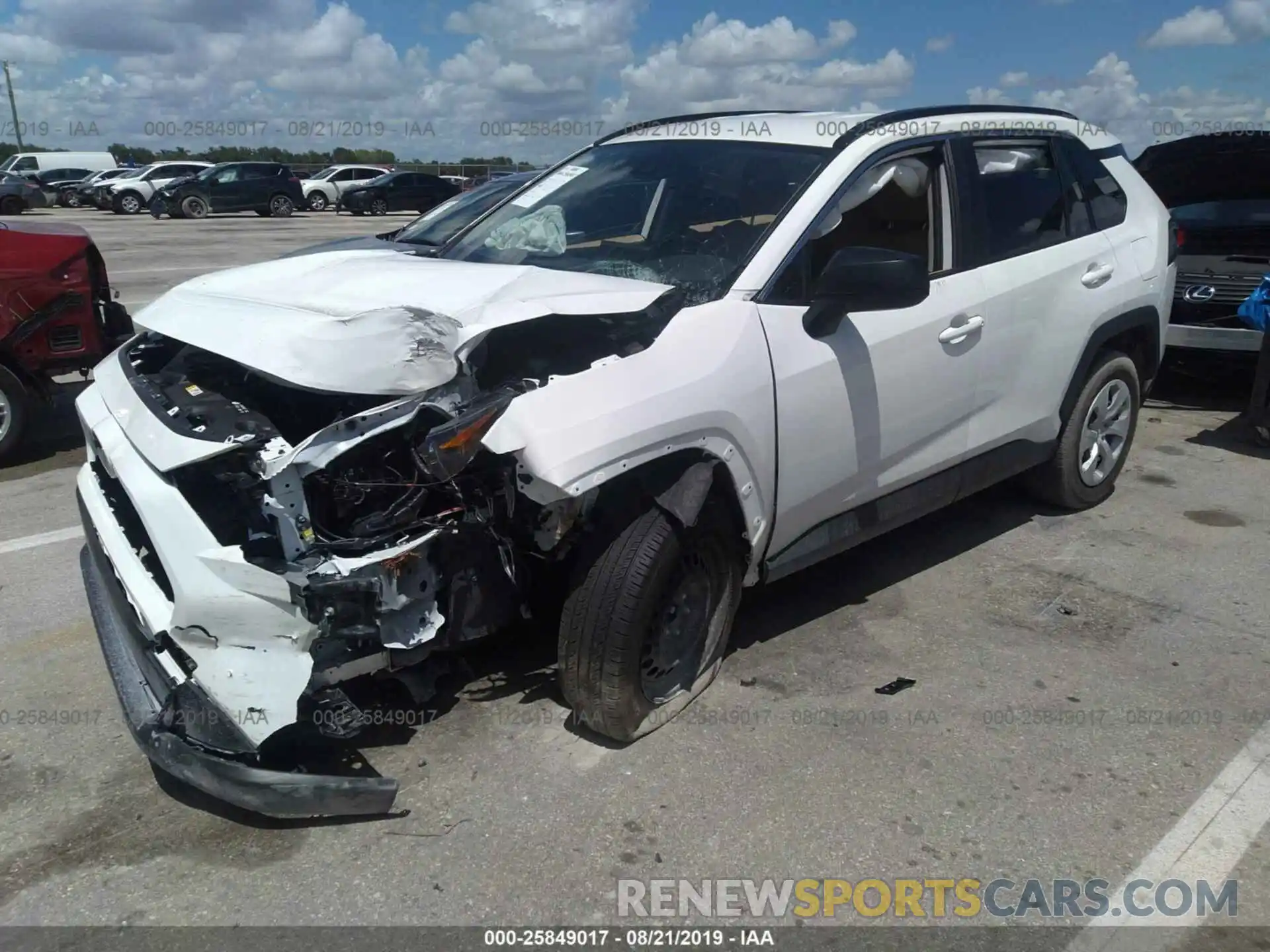 2 Photograph of a damaged car JTMH1RFV0KD505670 TOYOTA RAV4 2019