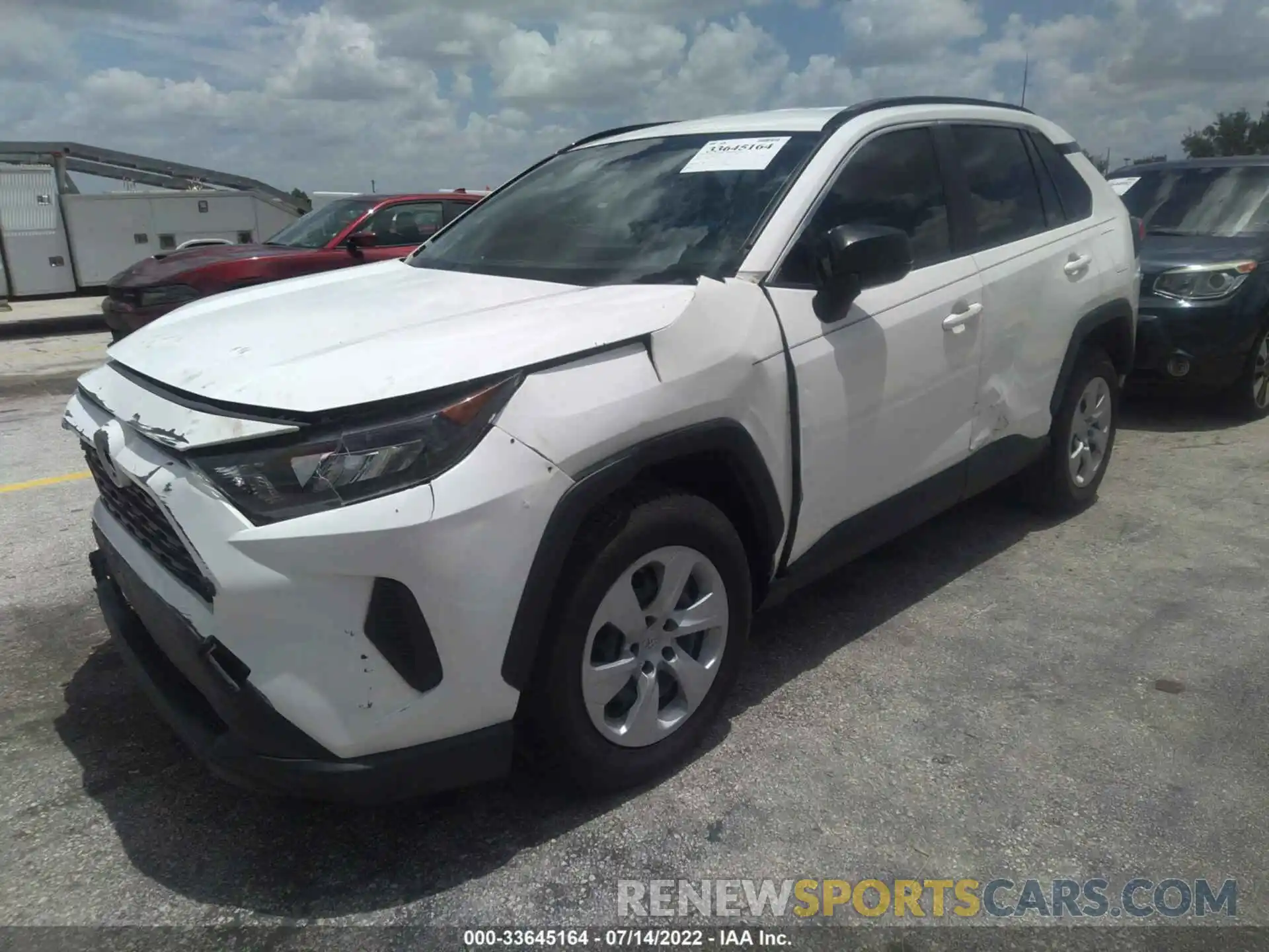 2 Photograph of a damaged car JTMH1RFV0KJ002612 TOYOTA RAV4 2019