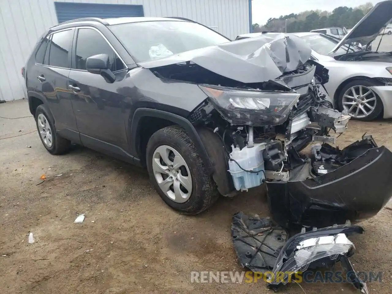 1 Photograph of a damaged car JTMH1RFV0KJ005154 TOYOTA RAV4 2019