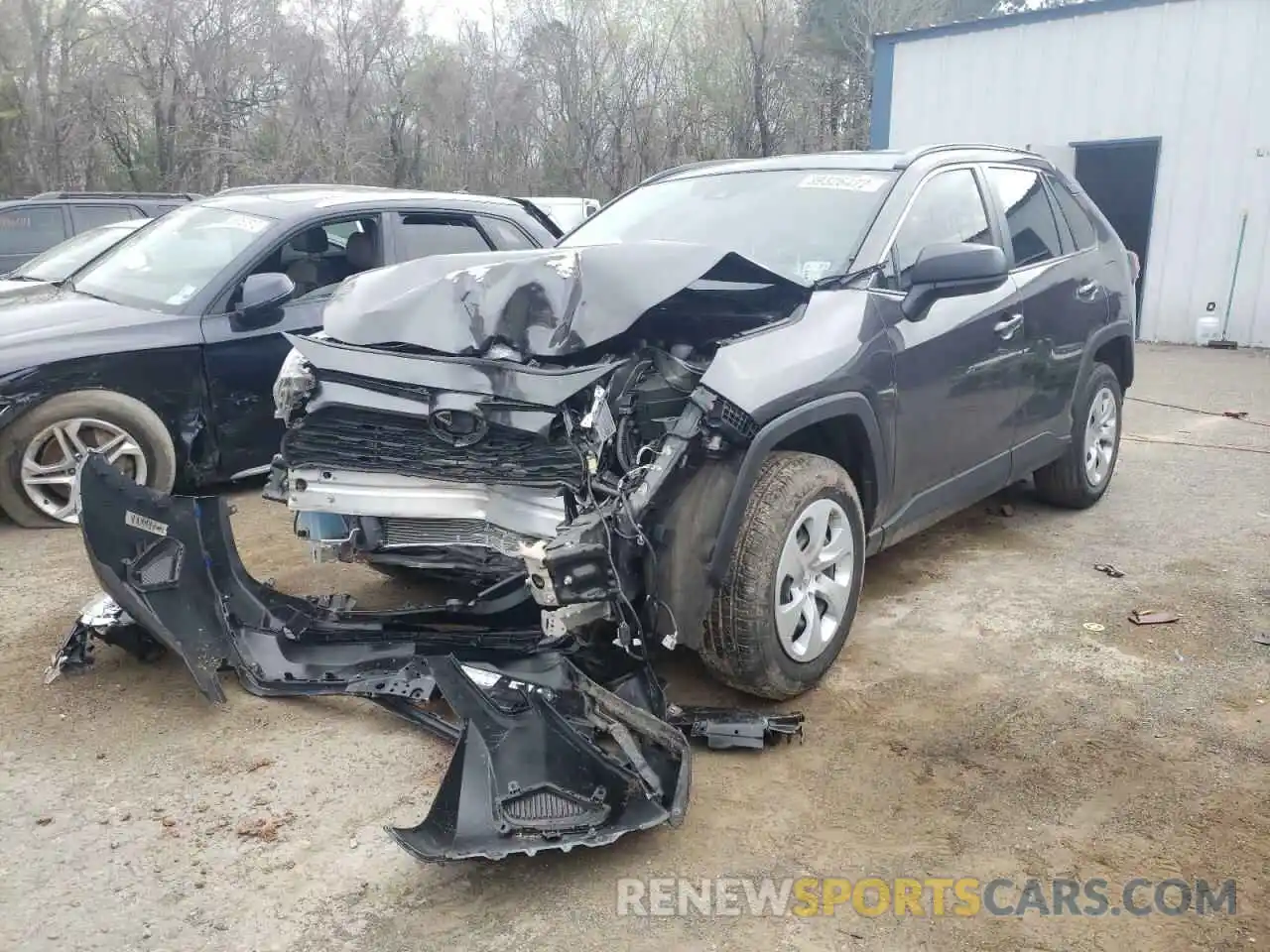 2 Photograph of a damaged car JTMH1RFV0KJ005154 TOYOTA RAV4 2019