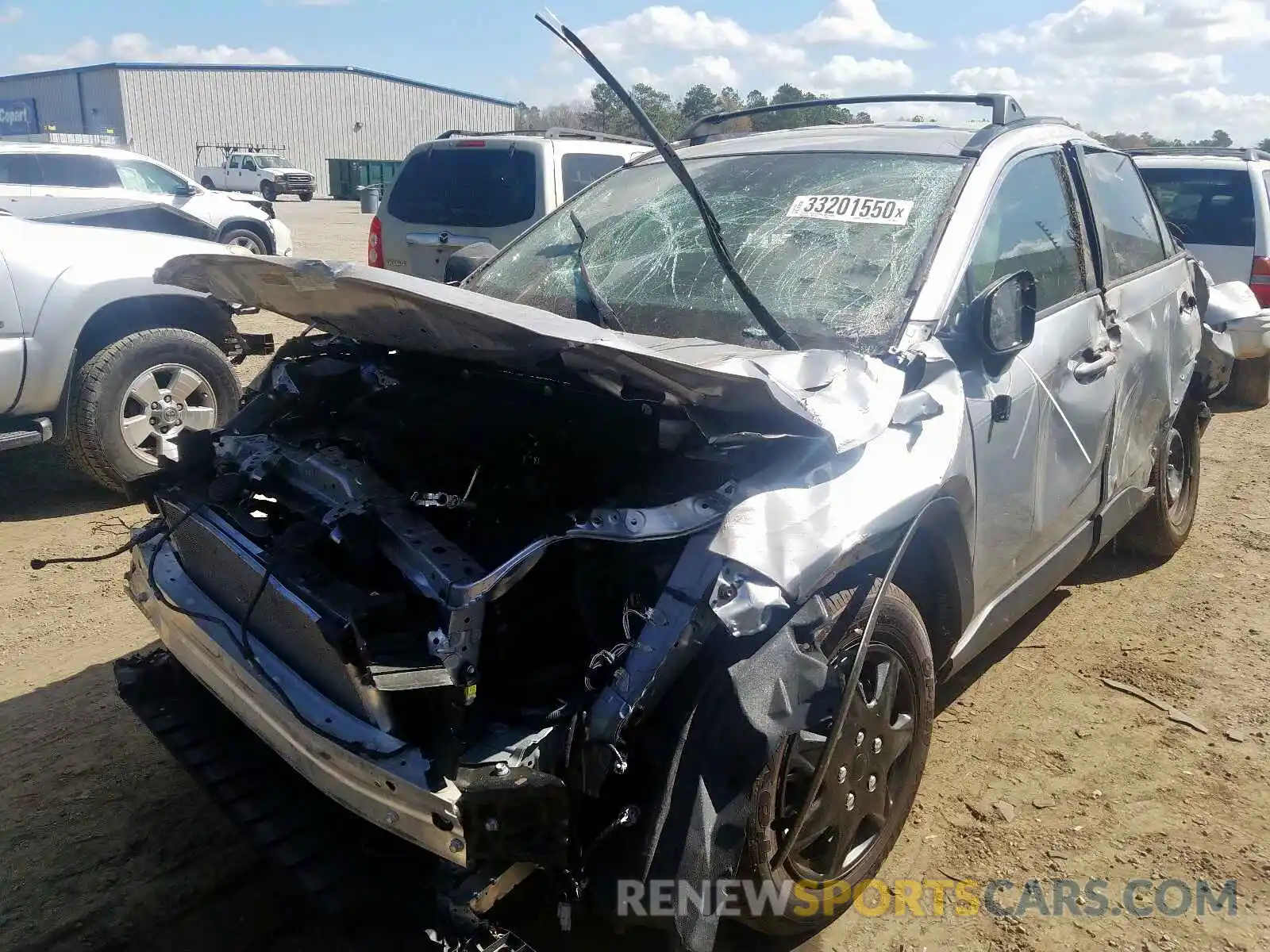 2 Photograph of a damaged car JTMH1RFV0KJ005932 TOYOTA RAV4 2019