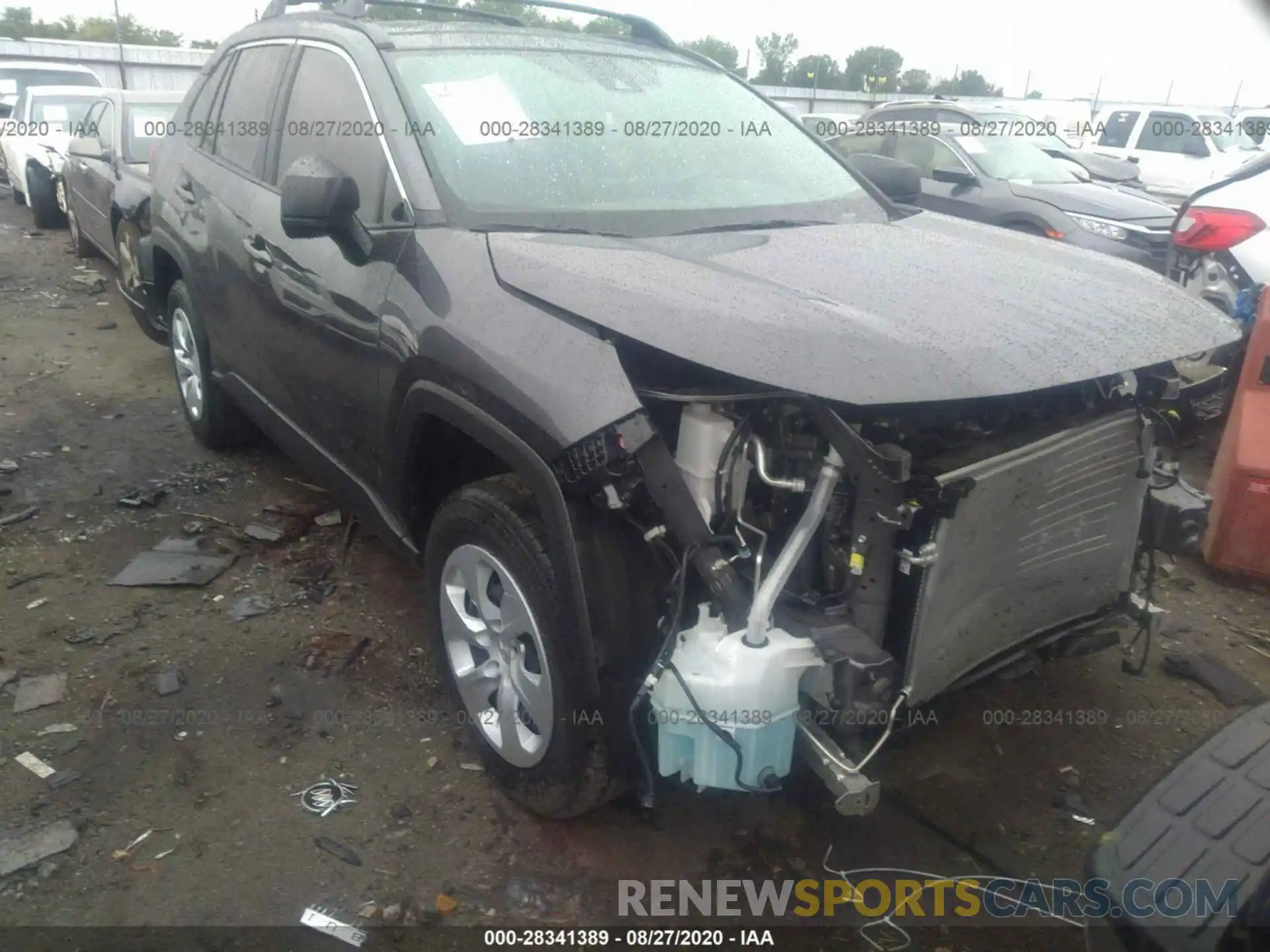 1 Photograph of a damaged car JTMH1RFV0KJ006014 TOYOTA RAV4 2019