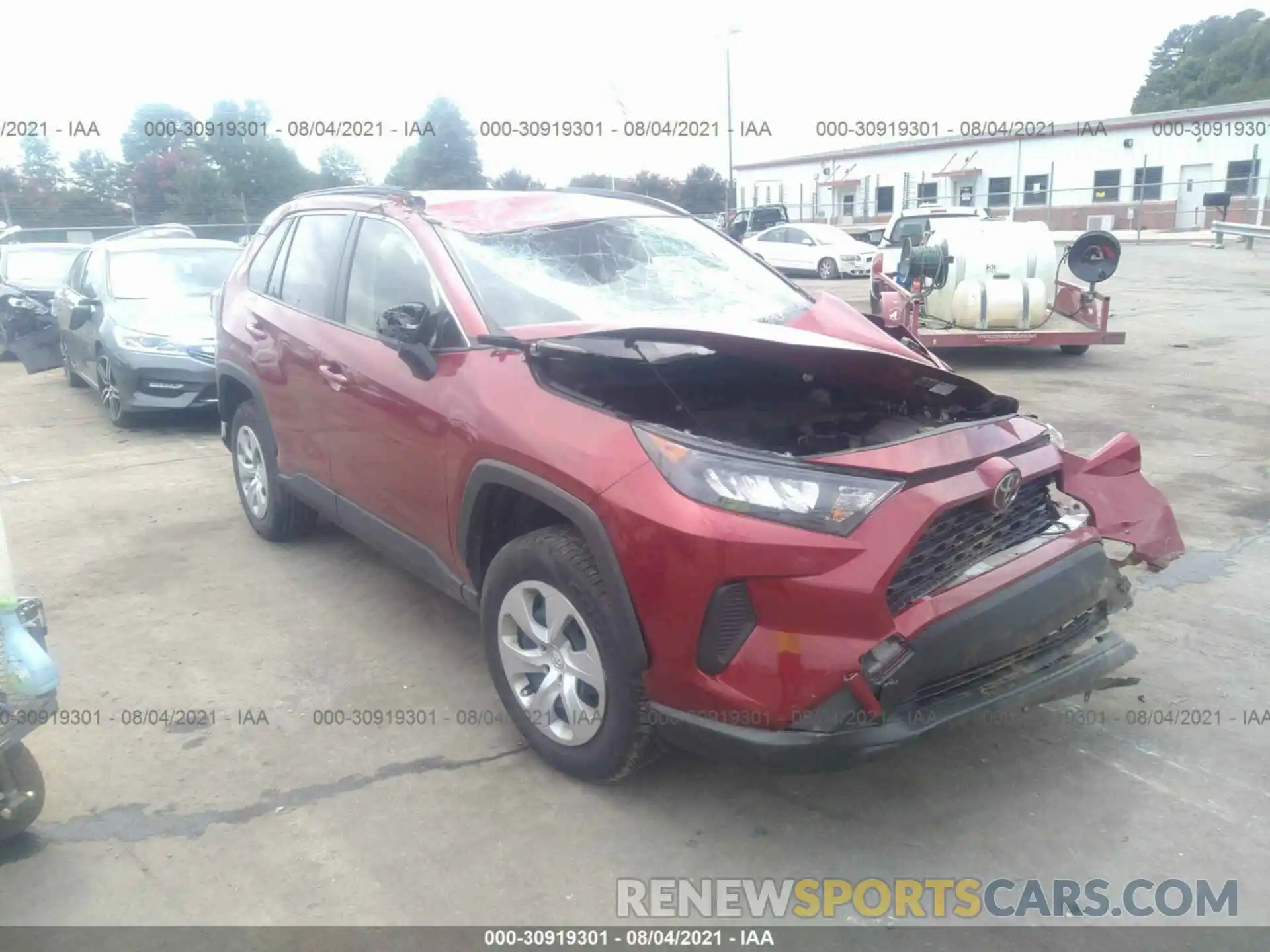 1 Photograph of a damaged car JTMH1RFV0KJ006935 TOYOTA RAV4 2019