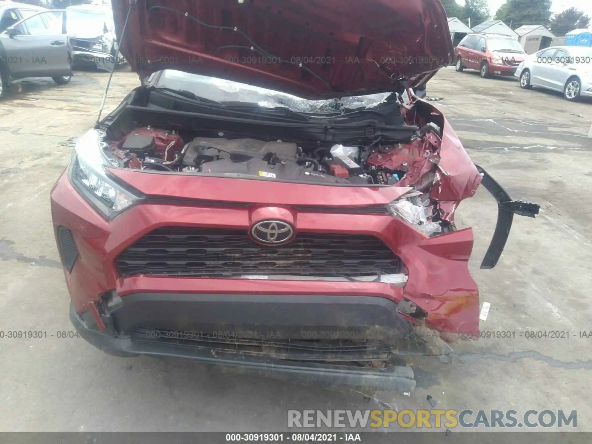 10 Photograph of a damaged car JTMH1RFV0KJ006935 TOYOTA RAV4 2019