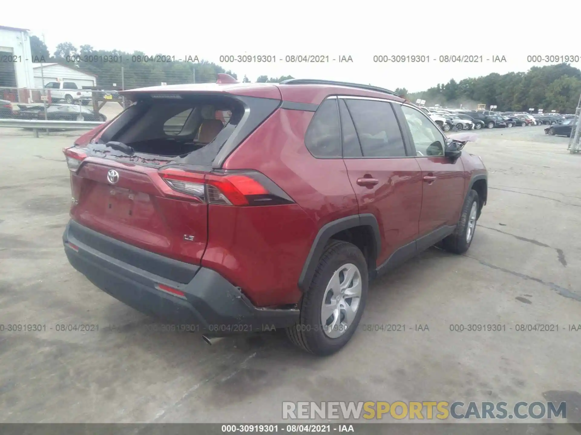 4 Photograph of a damaged car JTMH1RFV0KJ006935 TOYOTA RAV4 2019