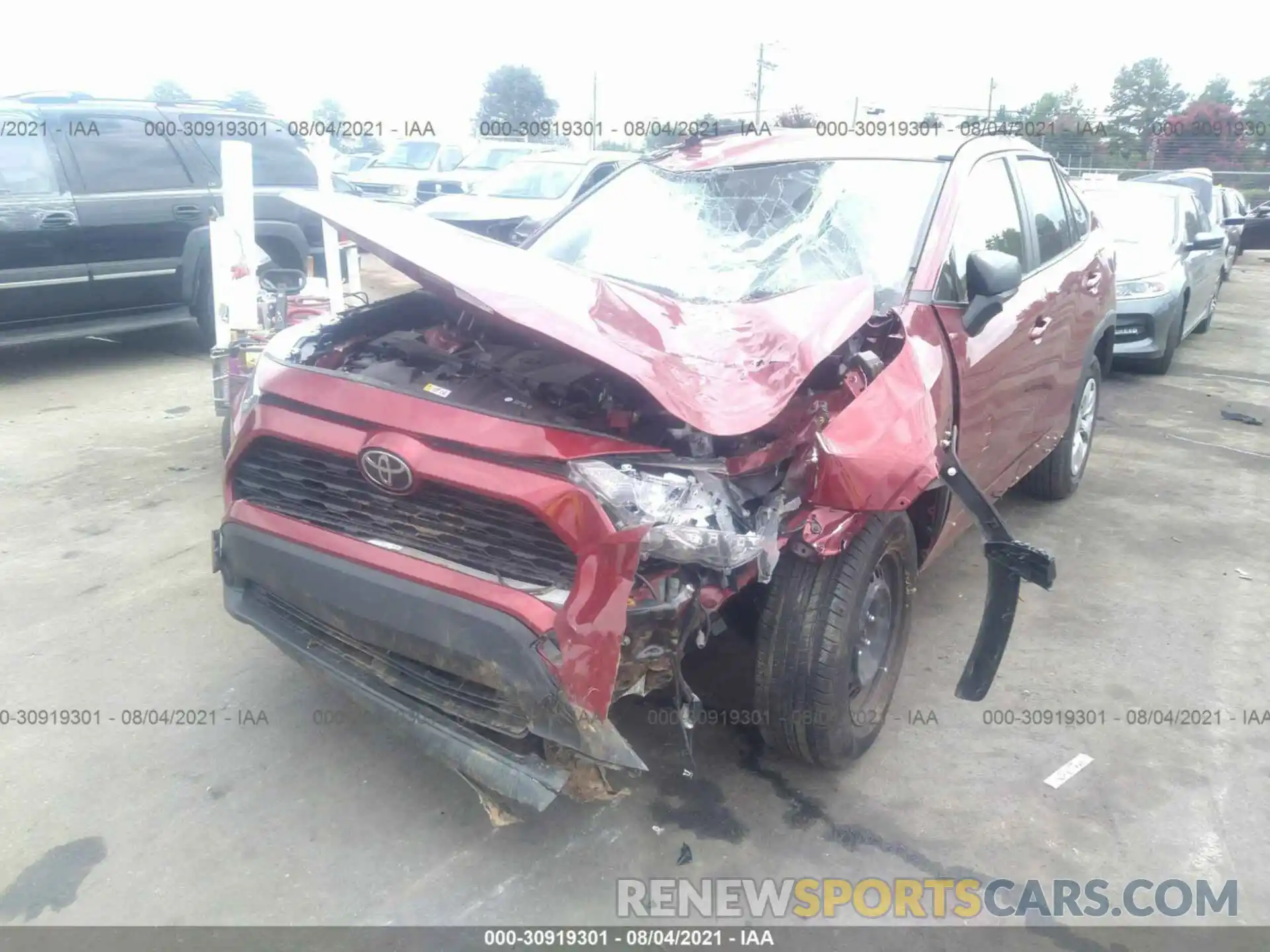 6 Photograph of a damaged car JTMH1RFV0KJ006935 TOYOTA RAV4 2019