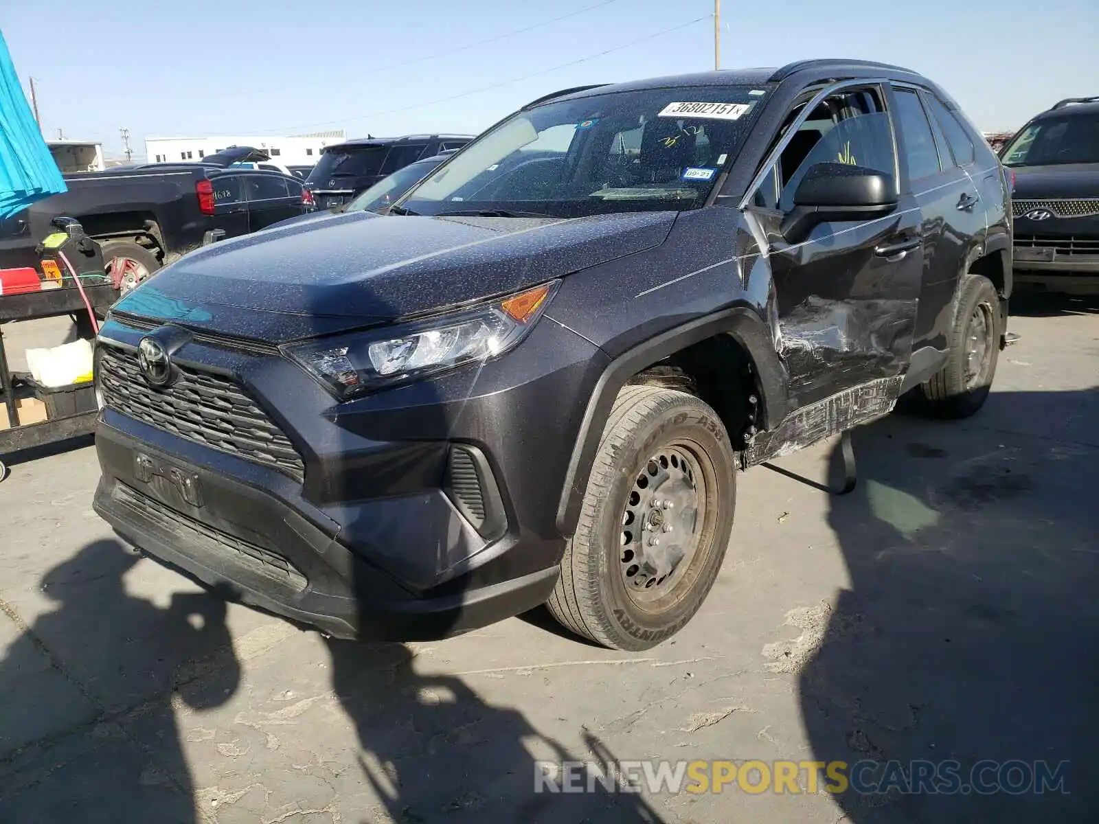 2 Photograph of a damaged car JTMH1RFV1KD037142 TOYOTA RAV4 2019