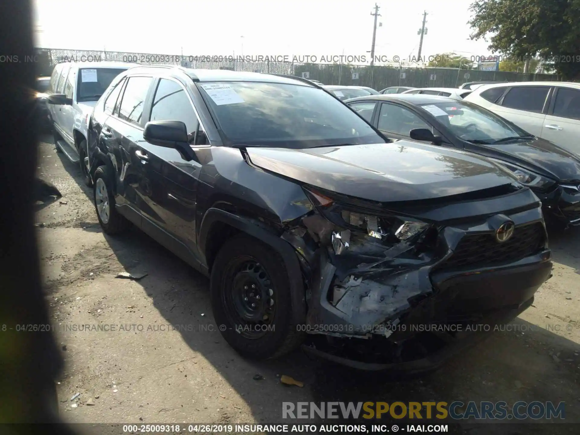 1 Photograph of a damaged car JTMH1RFV1KD502230 TOYOTA RAV4 2019