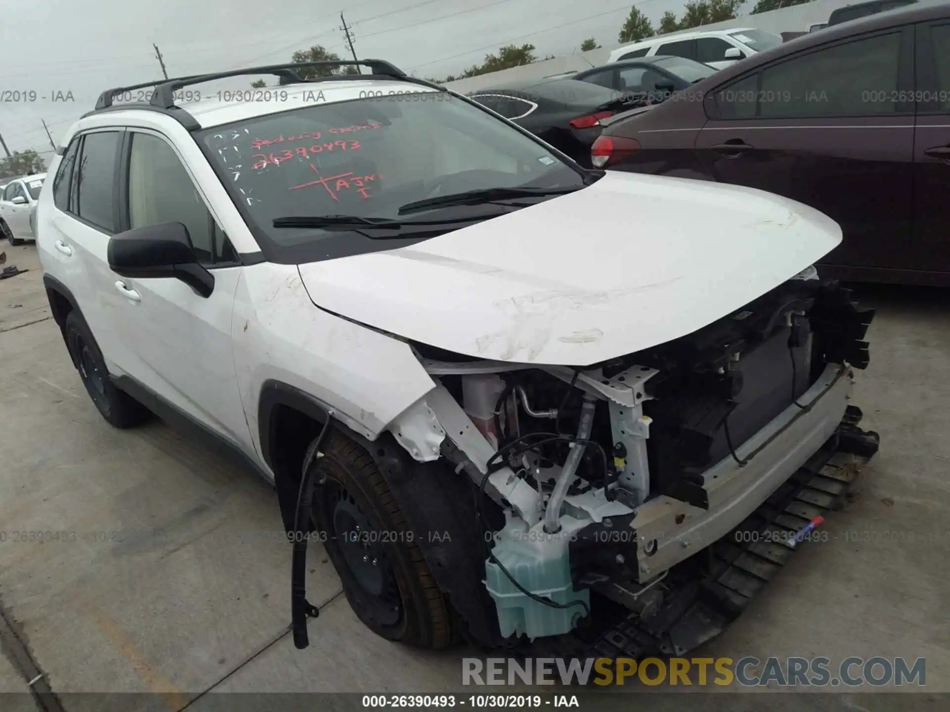 1 Photograph of a damaged car JTMH1RFV1KD506388 TOYOTA RAV4 2019