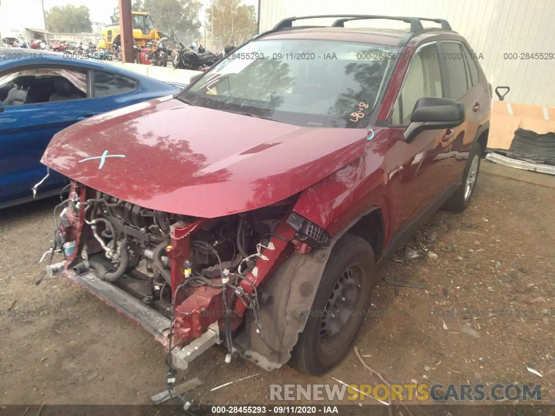 2 Фотография поврежденного автомобиля JTMH1RFV1KD507878 TOYOTA RAV4 2019