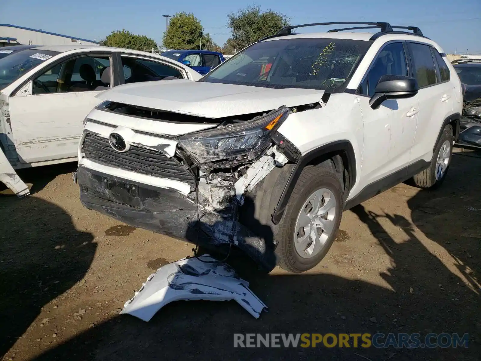 2 Photograph of a damaged car JTMH1RFV1KJ010265 TOYOTA RAV4 2019