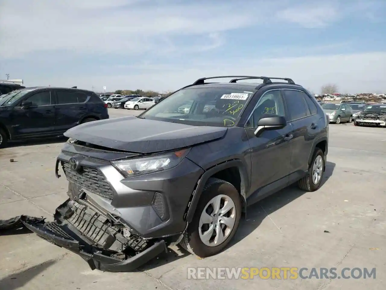 2 Фотография поврежденного автомобиля JTMH1RFV1KJ013893 TOYOTA RAV4 2019