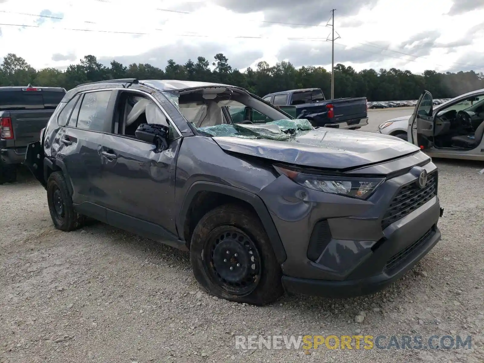 1 Photograph of a damaged car JTMH1RFV1KJ016342 TOYOTA RAV4 2019