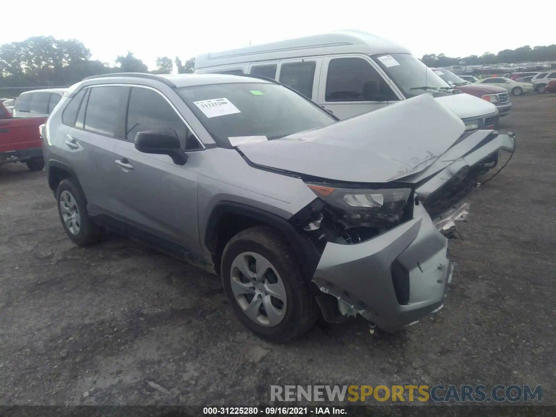 1 Photograph of a damaged car JTMH1RFV2KD003145 TOYOTA RAV4 2019