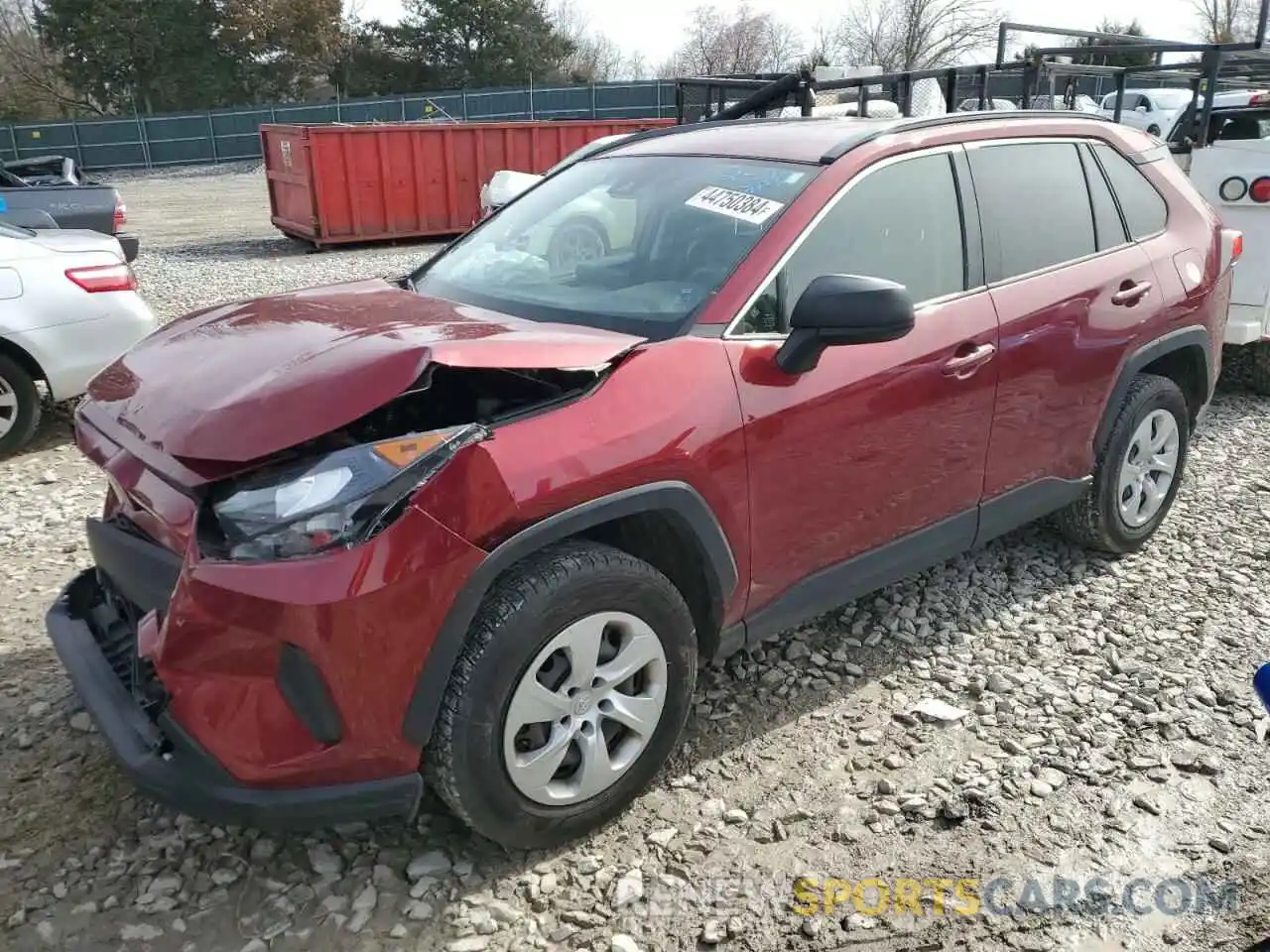 1 Photograph of a damaged car JTMH1RFV2KD005977 TOYOTA RAV4 2019