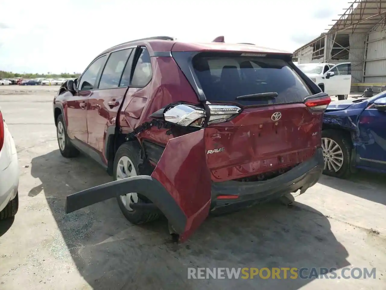 3 Photograph of a damaged car JTMH1RFV2KD016400 TOYOTA RAV4 2019