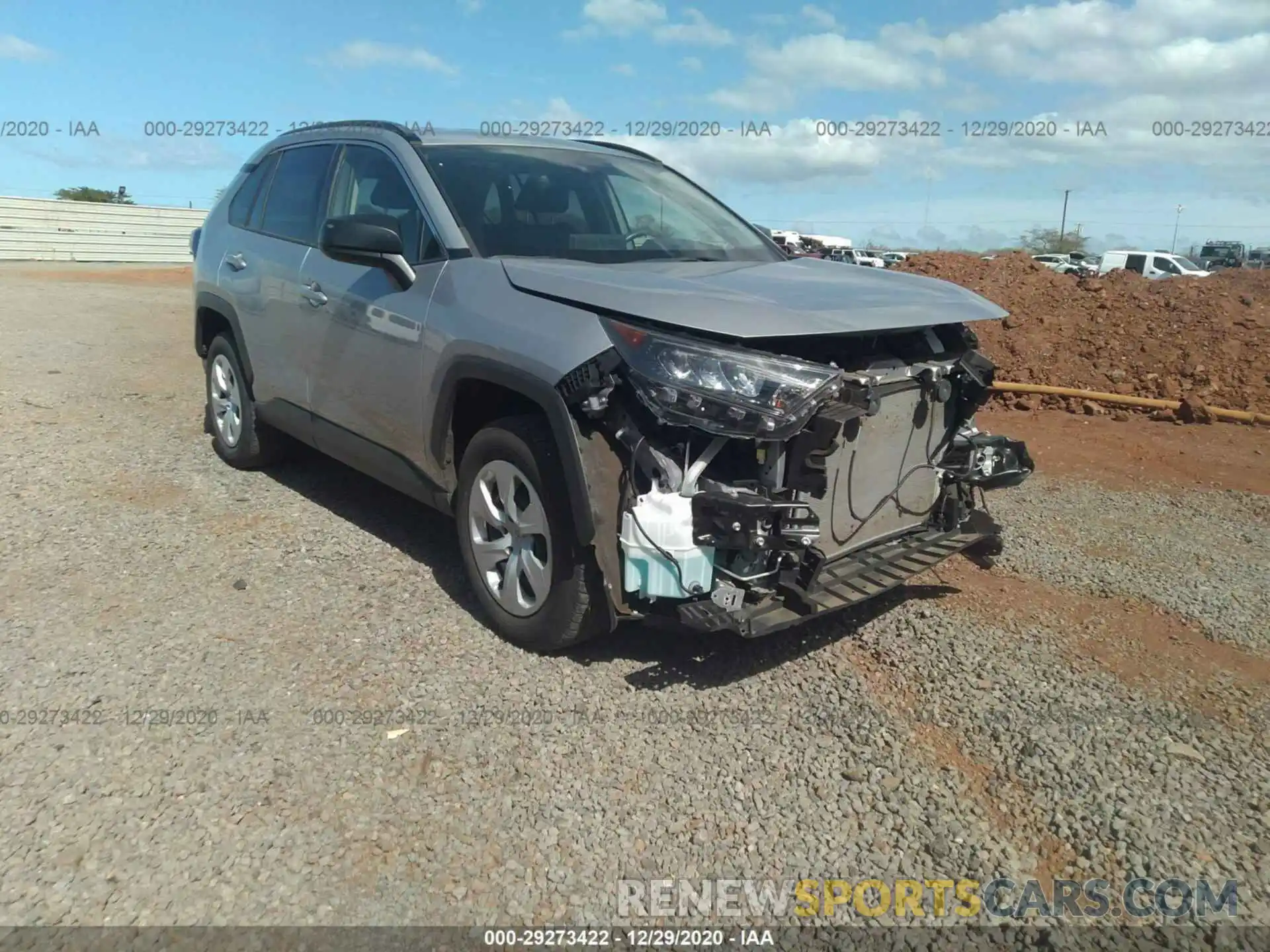 1 Photograph of a damaged car JTMH1RFV2KD029664 TOYOTA RAV4 2019