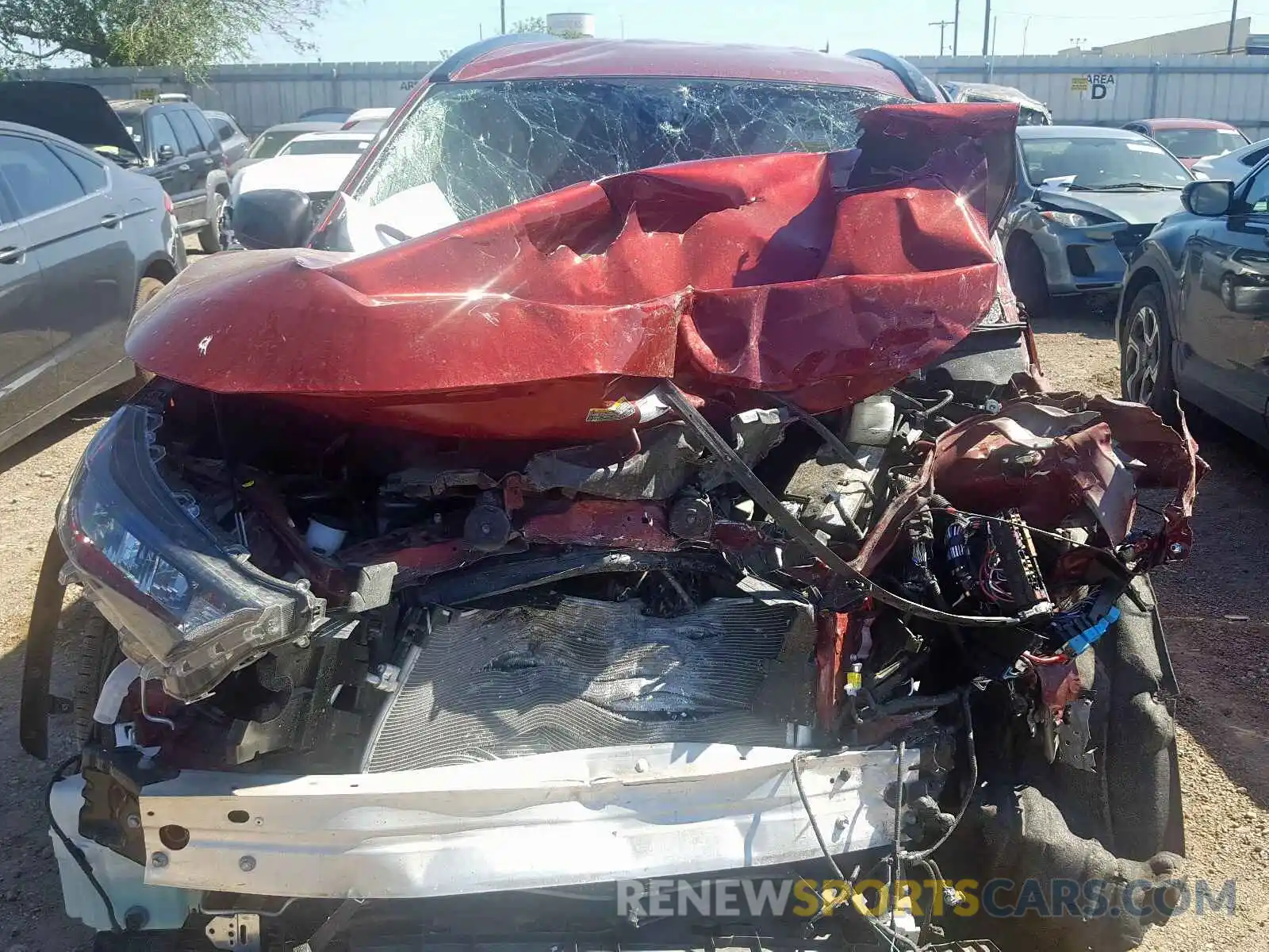 7 Photograph of a damaged car JTMH1RFV2KD033486 TOYOTA RAV4 2019