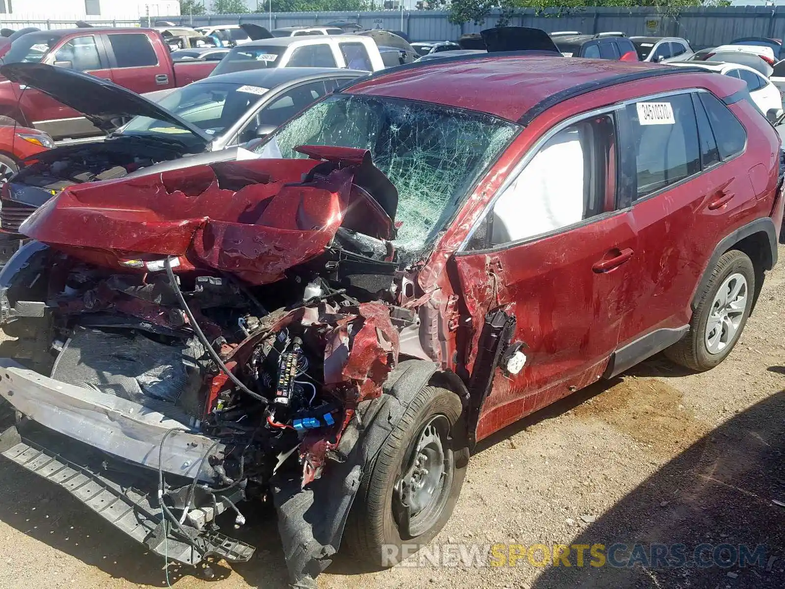 9 Photograph of a damaged car JTMH1RFV2KD033486 TOYOTA RAV4 2019