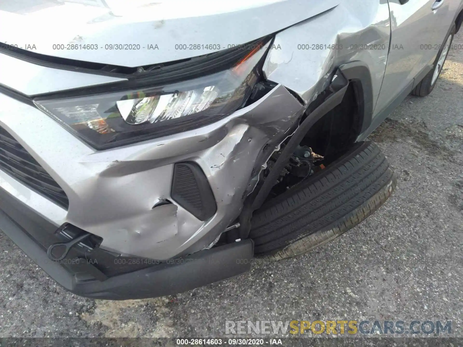 6 Photograph of a damaged car JTMH1RFV2KD033603 TOYOTA RAV4 2019