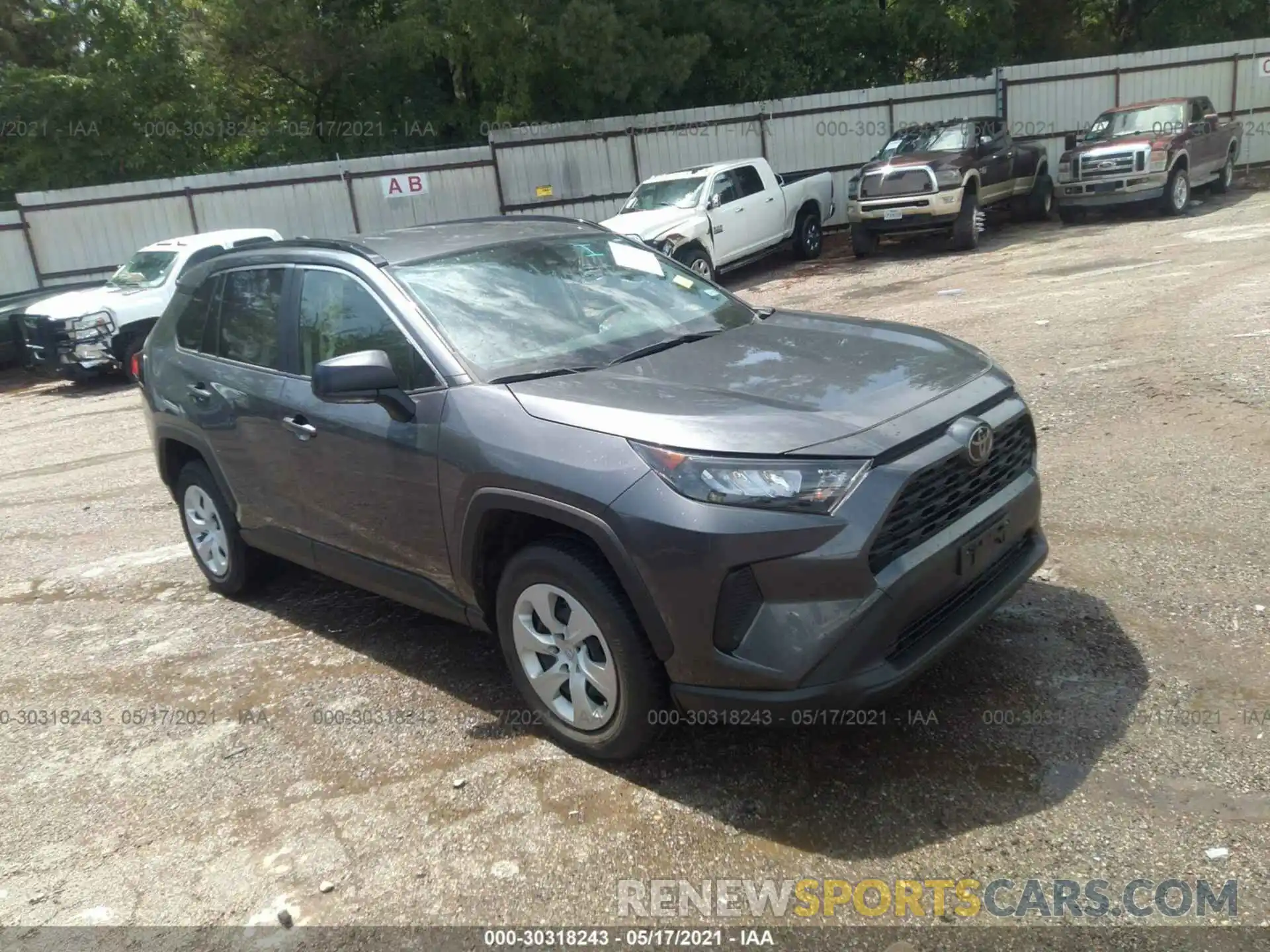 1 Photograph of a damaged car JTMH1RFV2KD500793 TOYOTA RAV4 2019