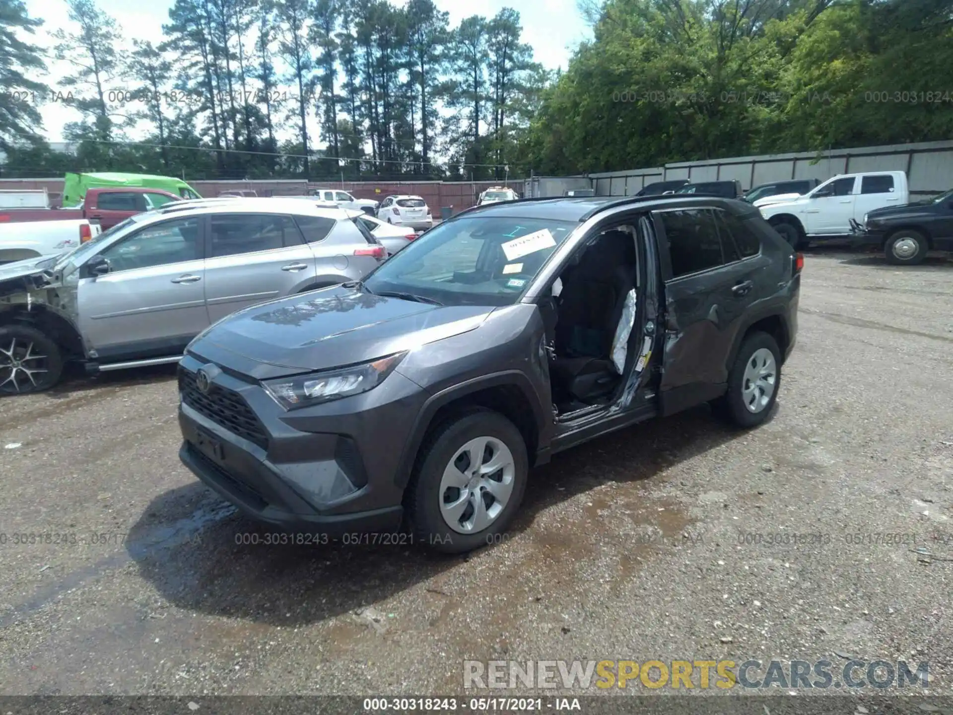 2 Photograph of a damaged car JTMH1RFV2KD500793 TOYOTA RAV4 2019