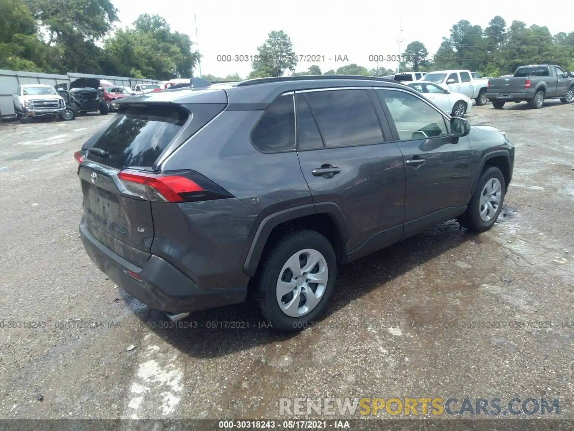 4 Фотография поврежденного автомобиля JTMH1RFV2KD500793 TOYOTA RAV4 2019