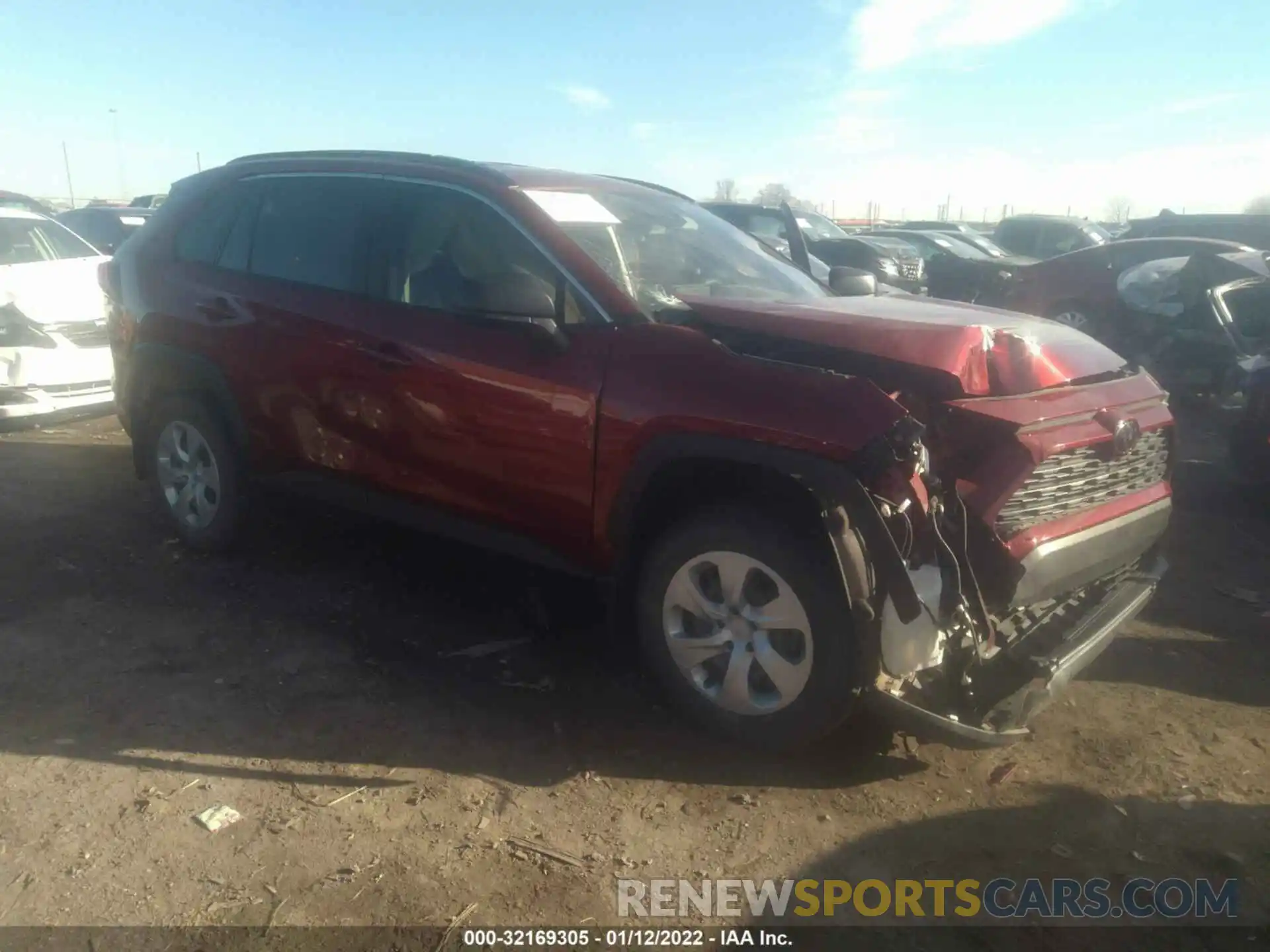 1 Photograph of a damaged car JTMH1RFV2KD502706 TOYOTA RAV4 2019