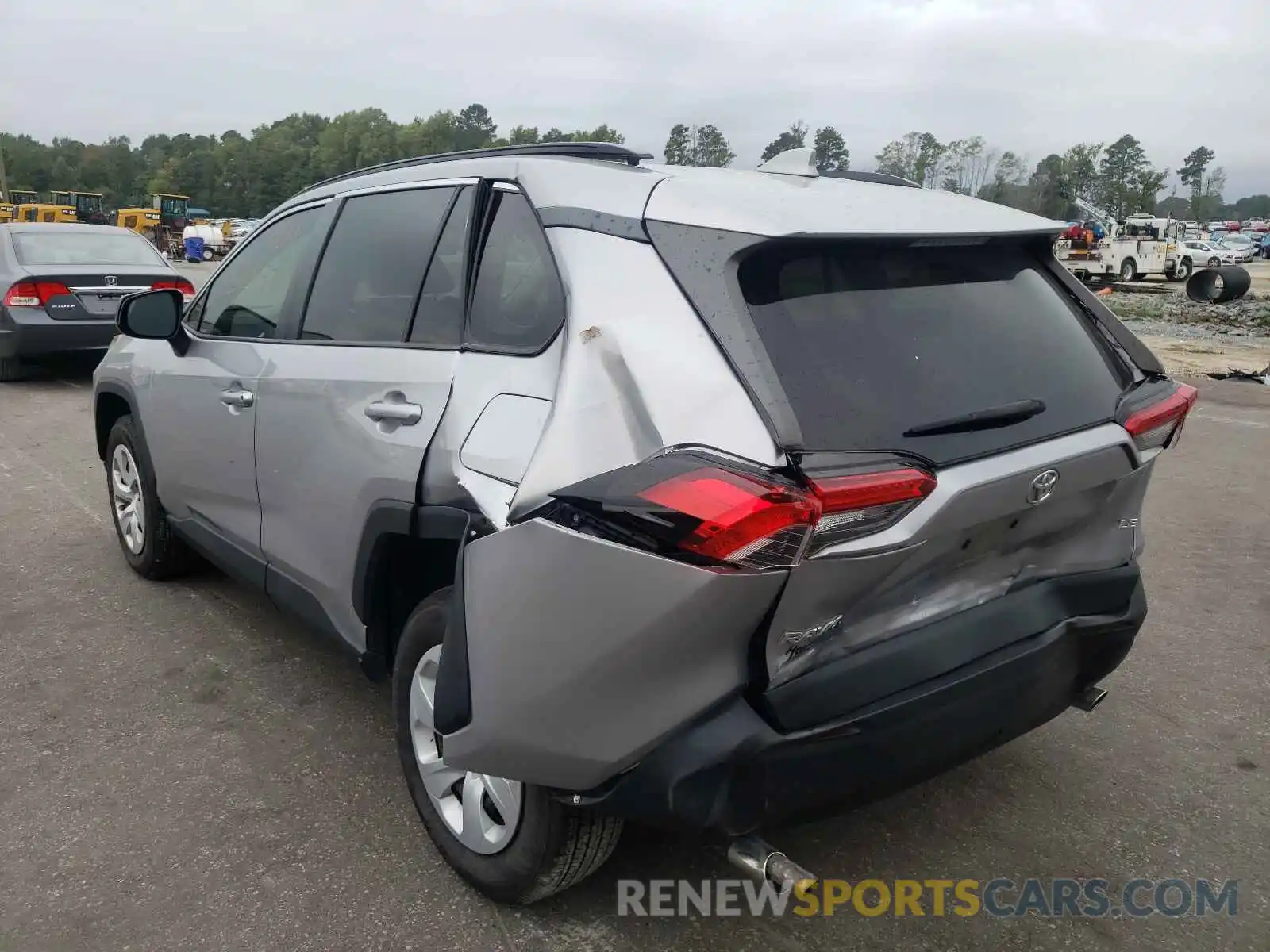 3 Photograph of a damaged car JTMH1RFV2KD503113 TOYOTA RAV4 2019