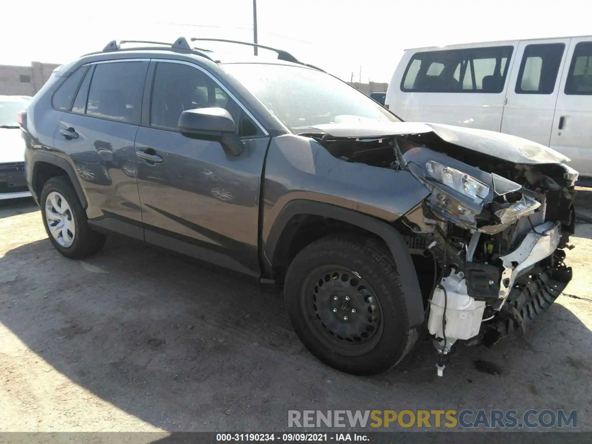 1 Photograph of a damaged car JTMH1RFV2KD506951 TOYOTA RAV4 2019