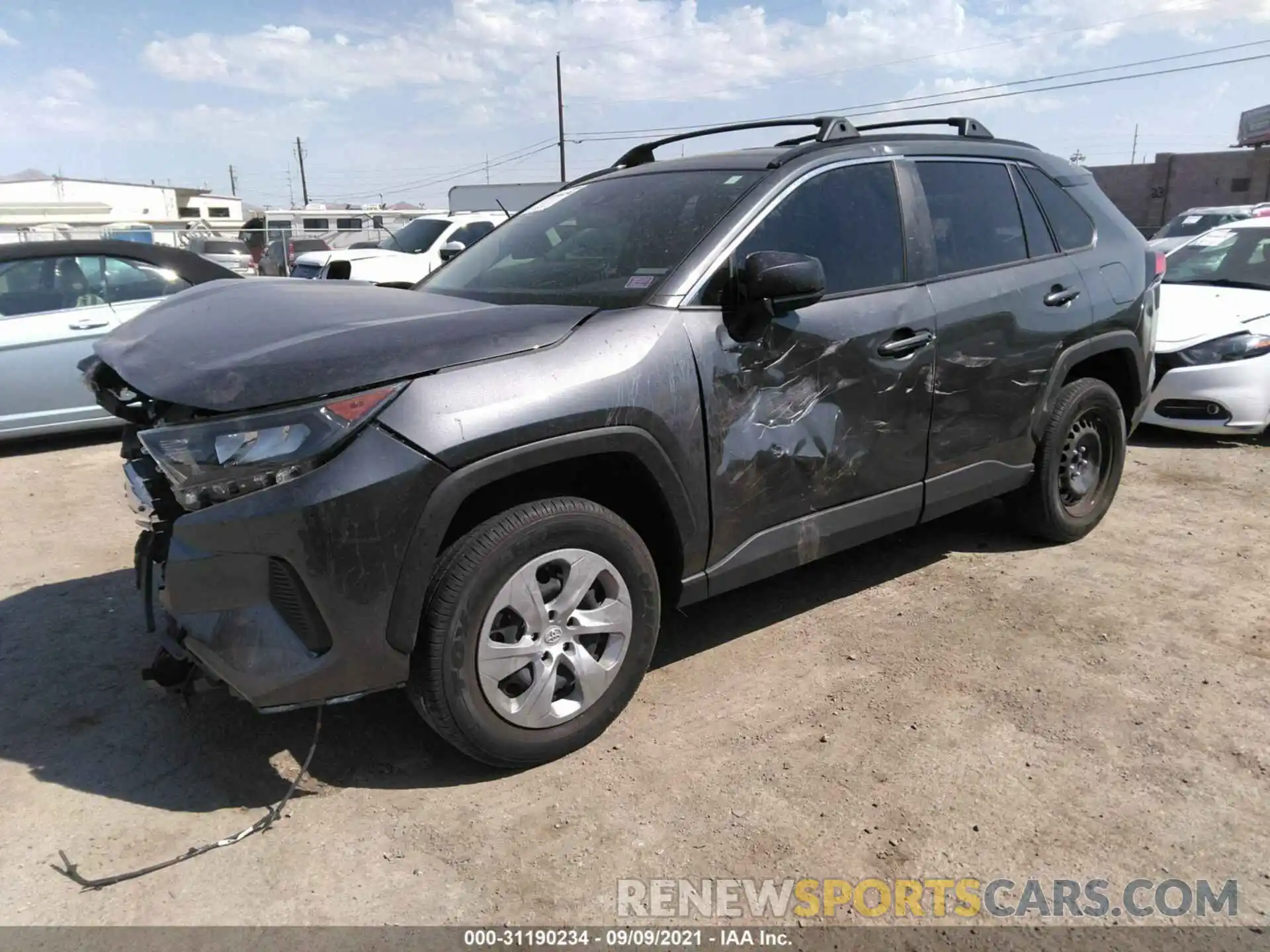 2 Photograph of a damaged car JTMH1RFV2KD506951 TOYOTA RAV4 2019